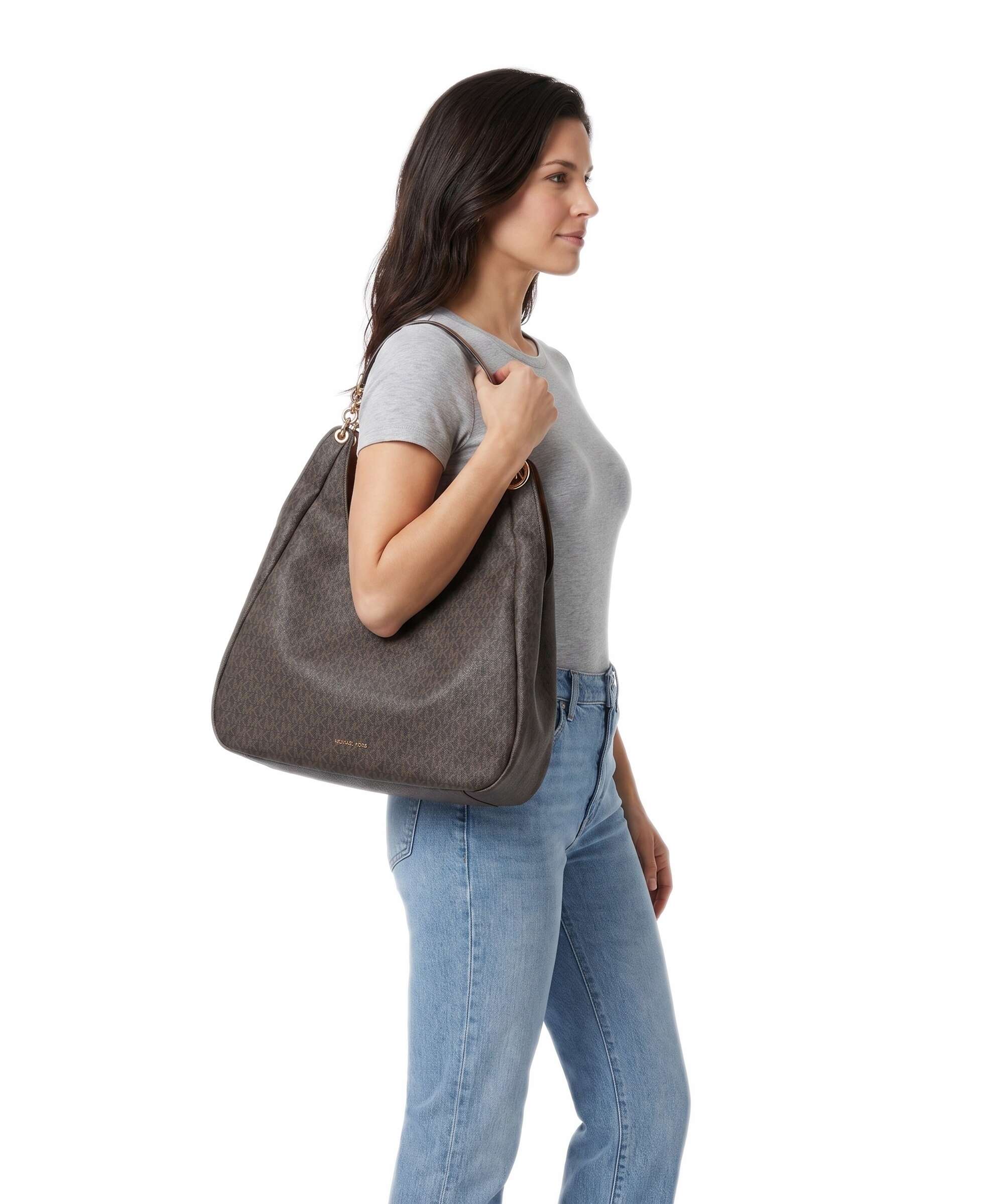 Michael Kors Ellie Large Hobo bag brown/acorn