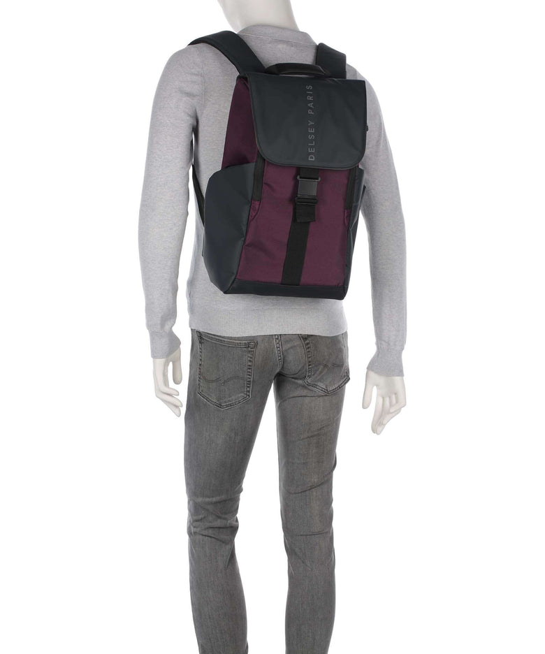 Delsey Paris Securflap Backpack bordeaux rot