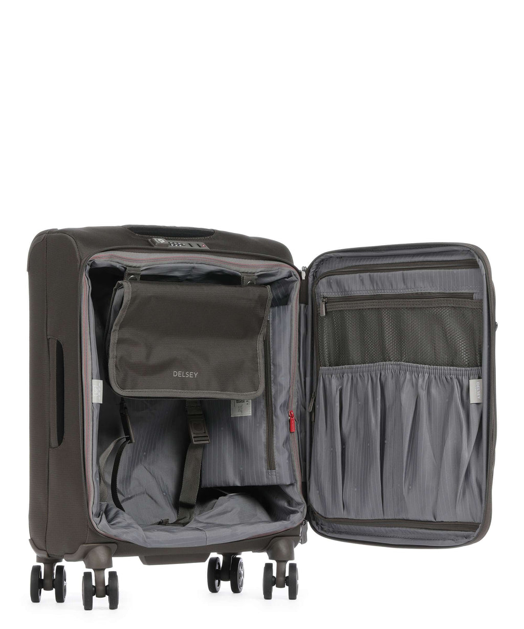 Delsey Paris Helium Dlx Spinner (4 wheels) mokka