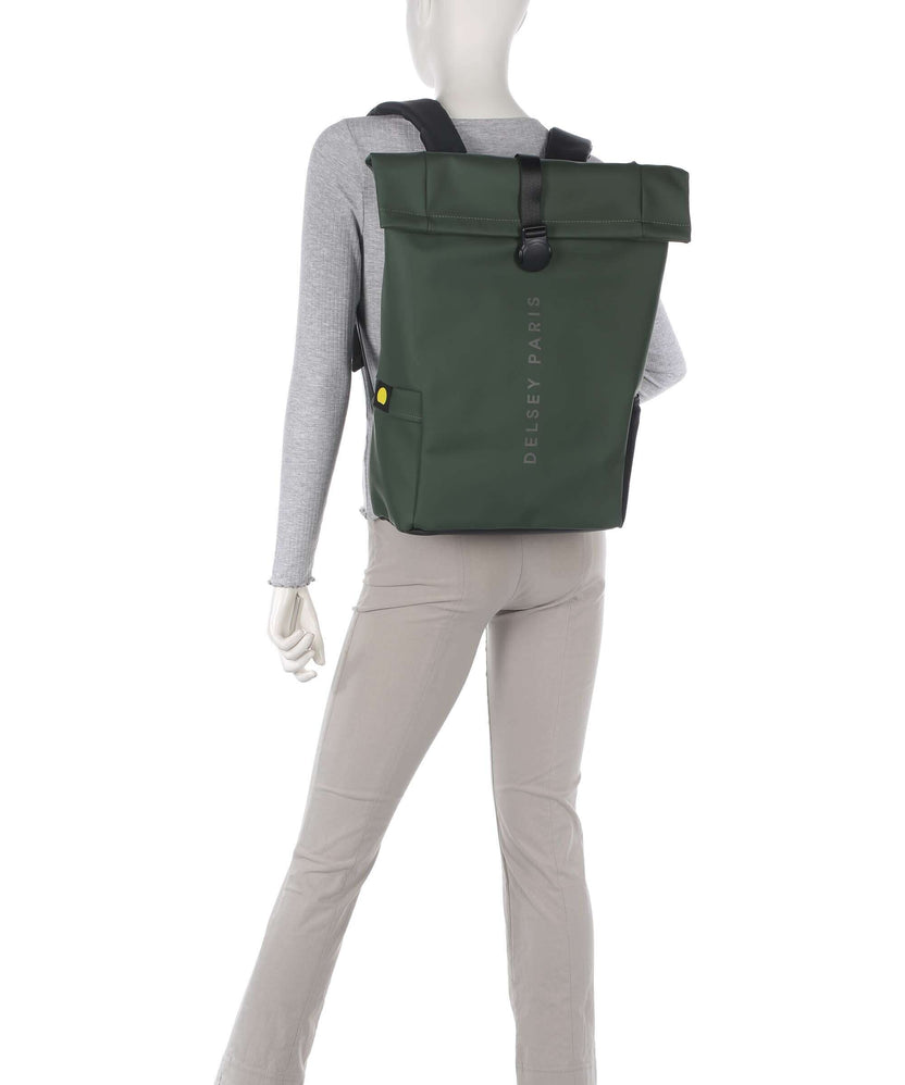 Delsey Paris Turenne Soft Rolltop backpack gruen