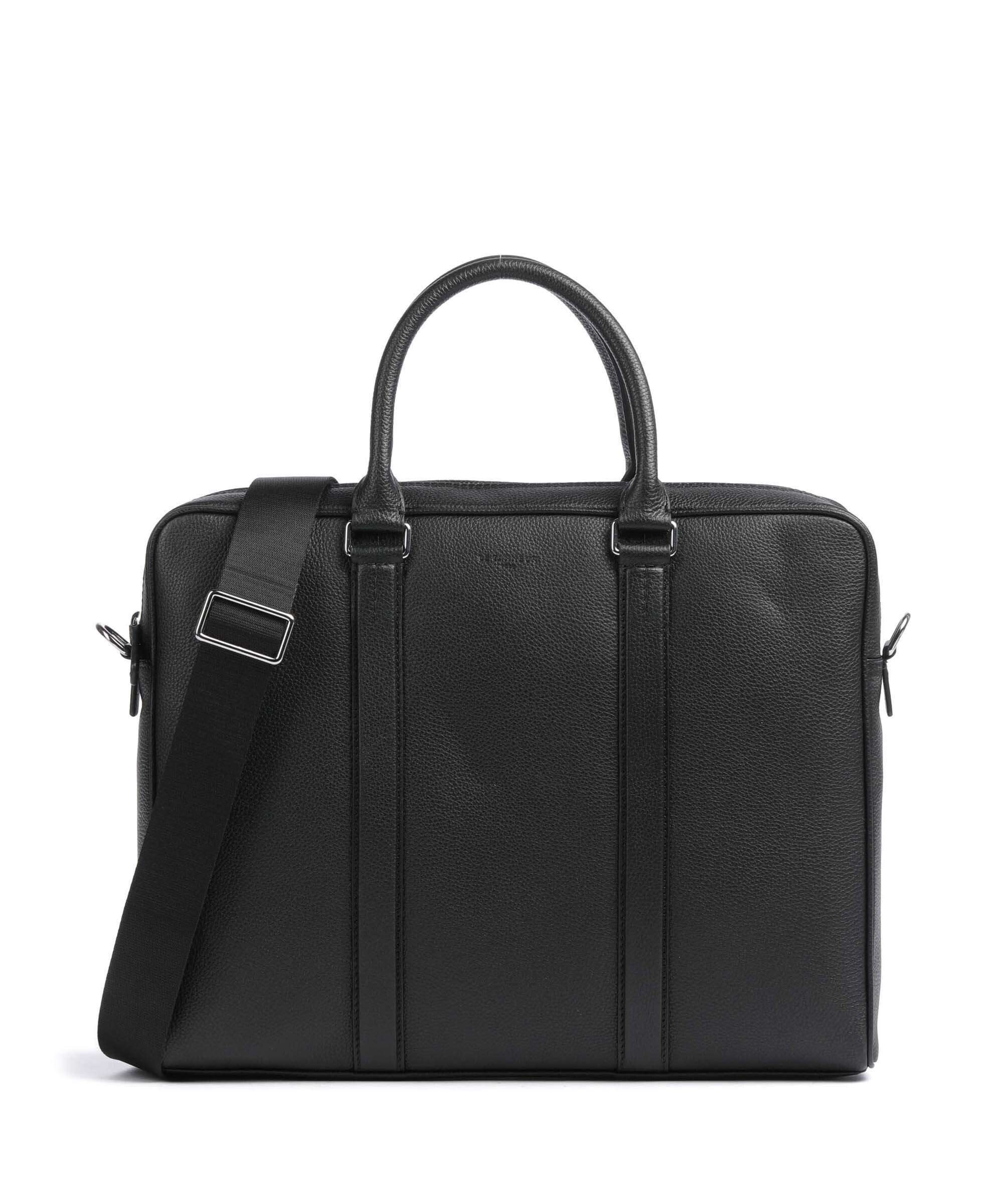 LE TANNEUR ビジネスバッグ ブラック Le Tanneur Charles Briefcase grained leather noir - TCHA4000N01