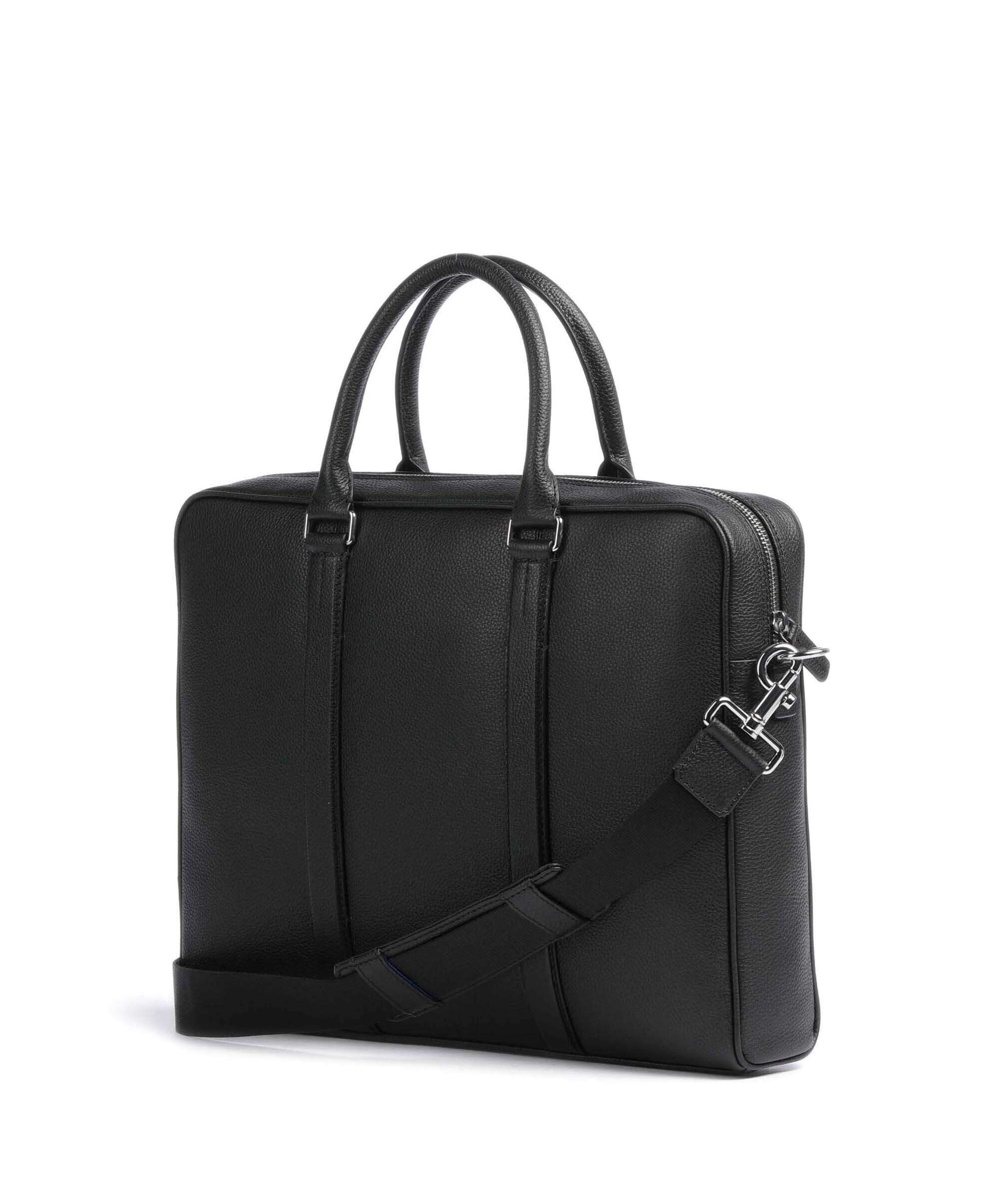 Le Tanneur Charles Briefcase grained leather noir - TCHA4000N01