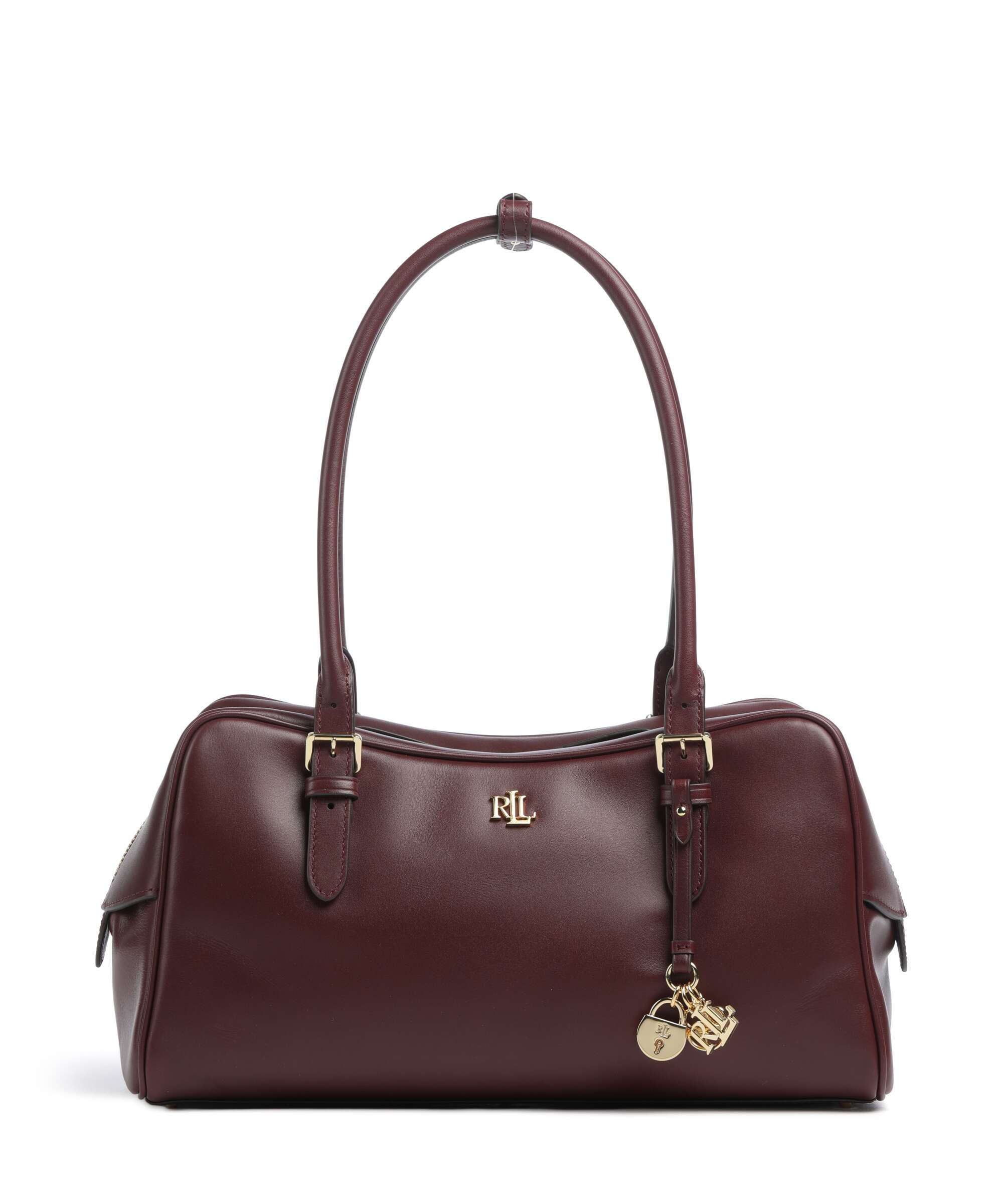 Lauren Ralph Lauren Marcy Shoulder bag fine grain cow leather dark
