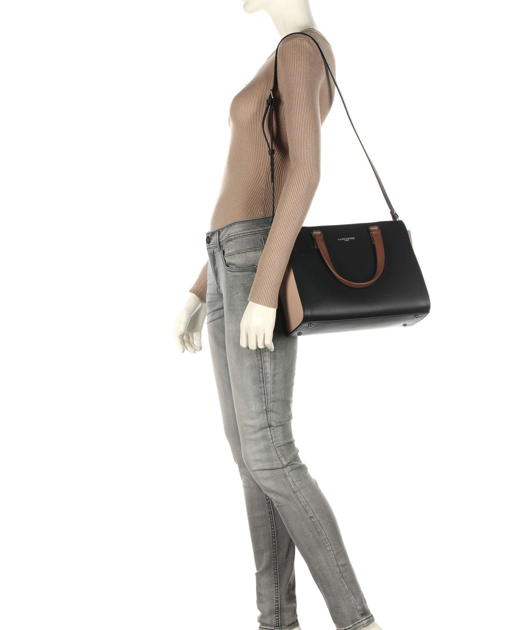 Lancaster Smooth Handbag noir/nude/vison