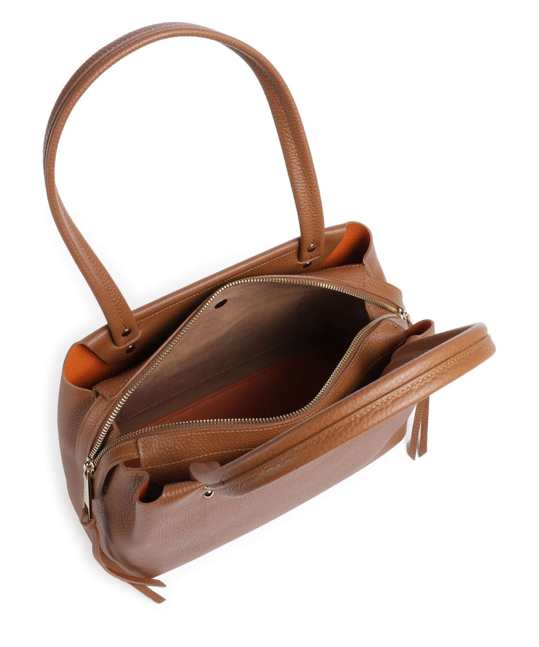 Lancaster Foulonne Double Tote bag camel