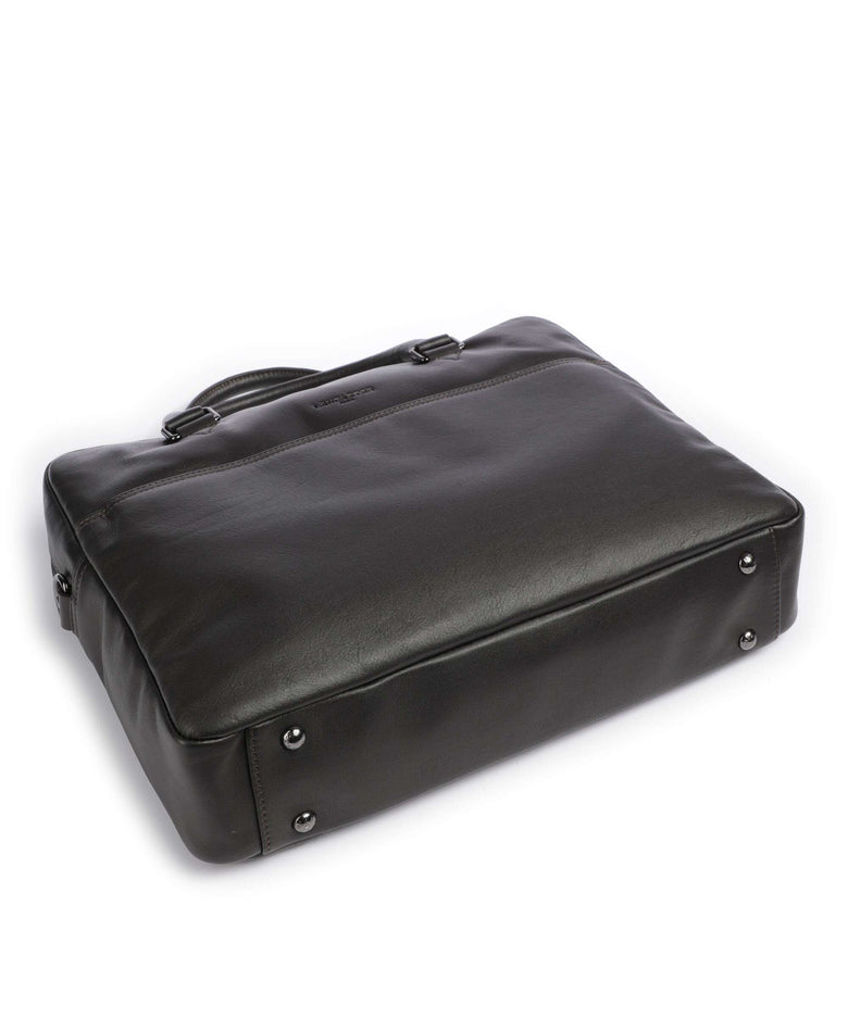 Lancaster Soft Vintage Briefcase marron