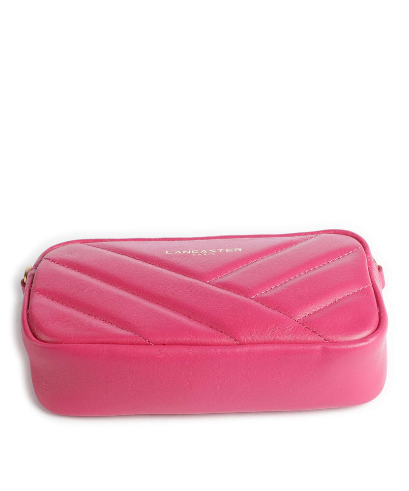 Lancaster Soft Matelassé Crossbody bag fuxia