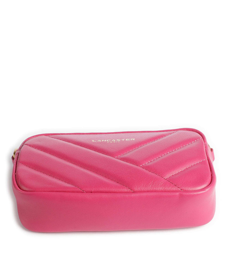 Lancaster Soft Matelassé Crossbody bag fuxia