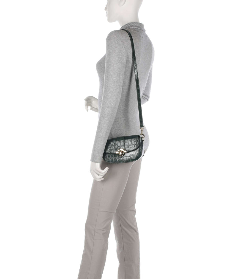 Lancaster Exotic CN Croco Crossbody bag vertforêt