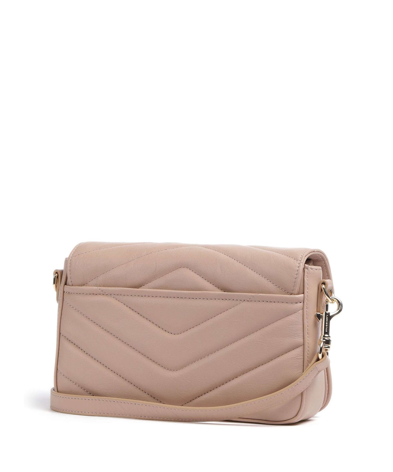 Lancaster Soft Matelassé Crossbody bag nuderose