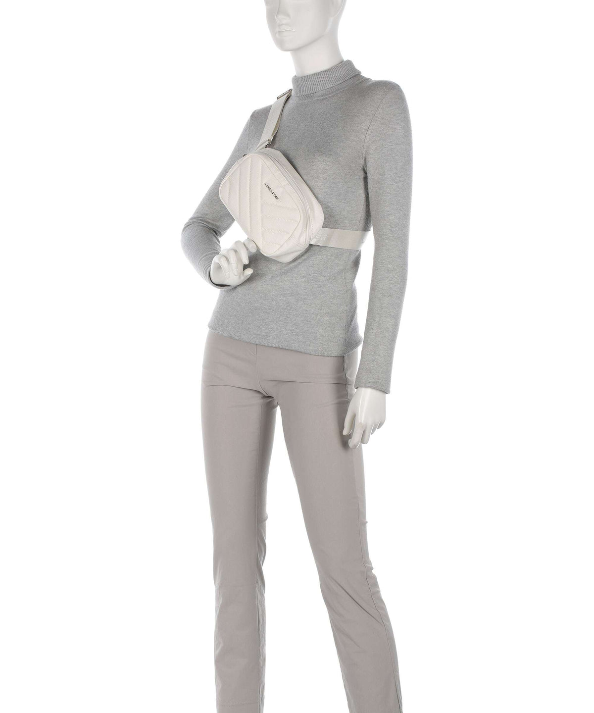 Lancaster Canvas Matelassé Fanny pack ecru