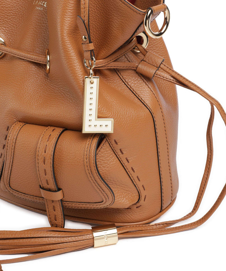 Lancel Premier Flirt M Bucket bag camel