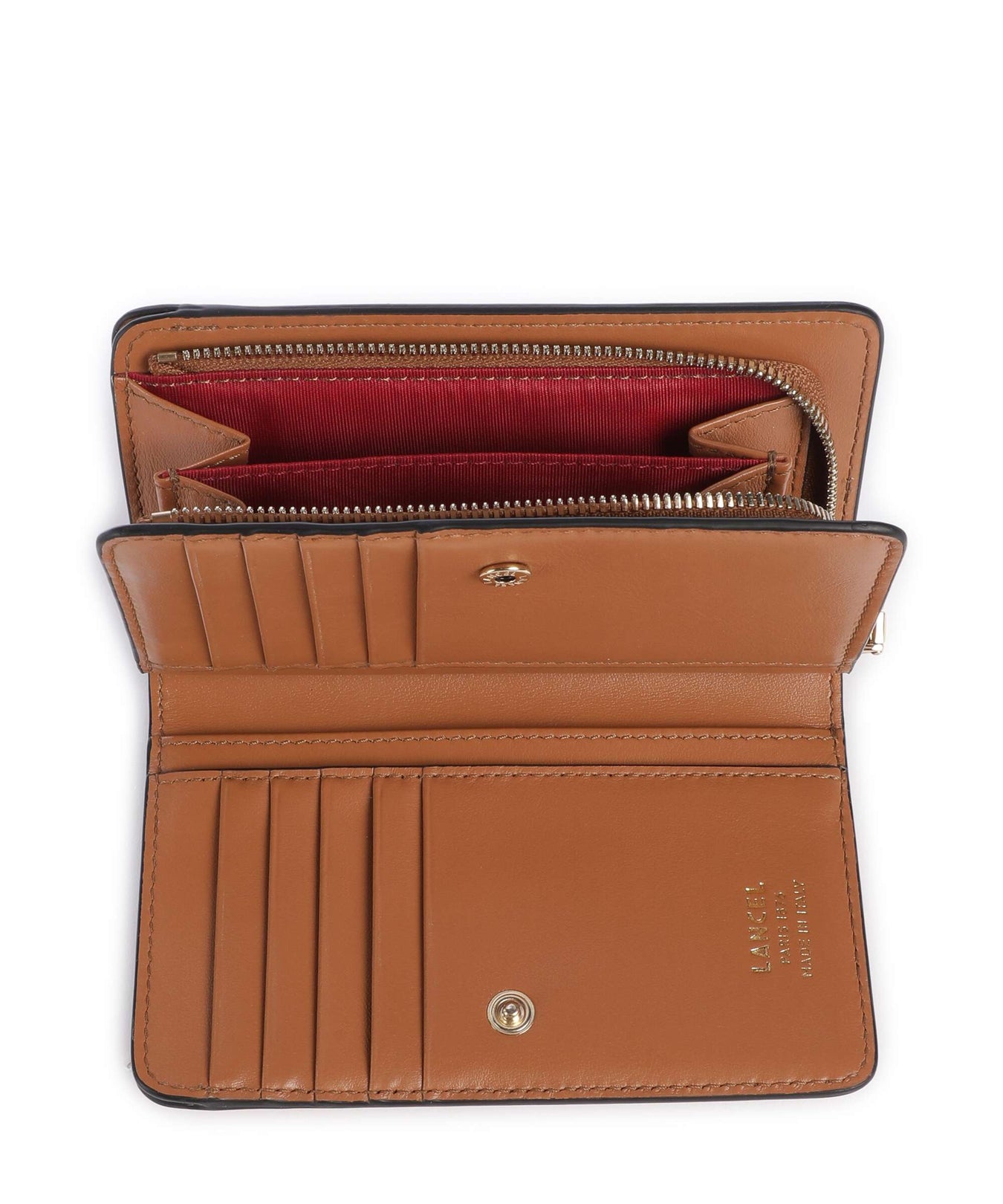 Lancel Origami Wallet camel