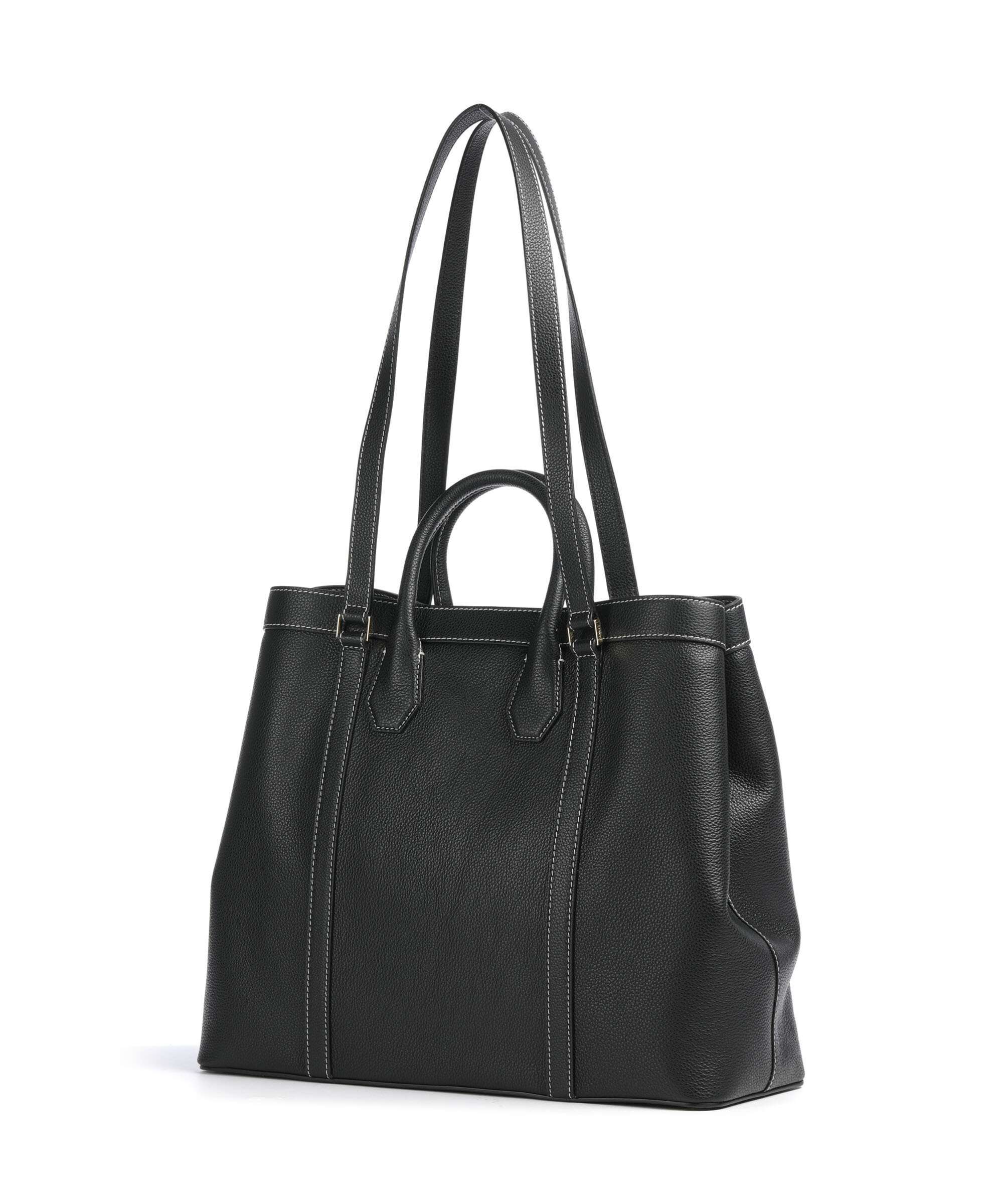 Lancel Belleville Tote bag grained cow leather black - A13738-10