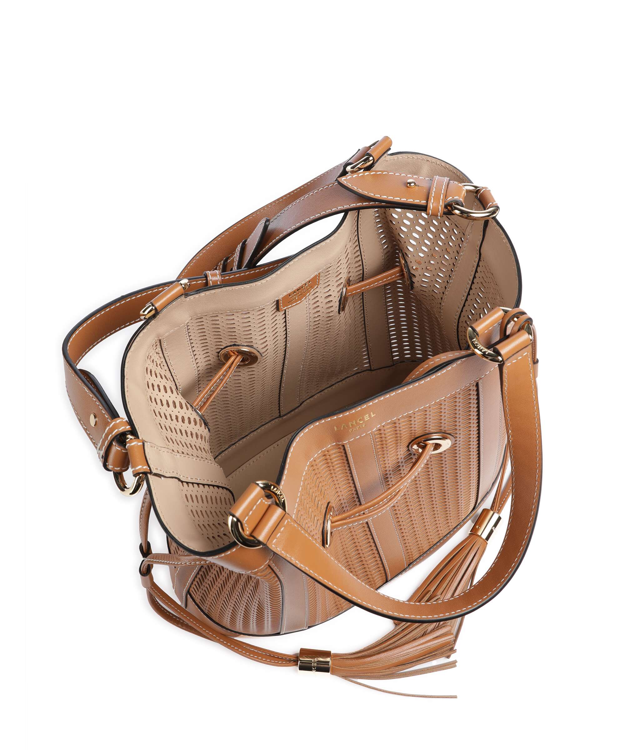 Lancel Premier Flirt M Bucket bag camel