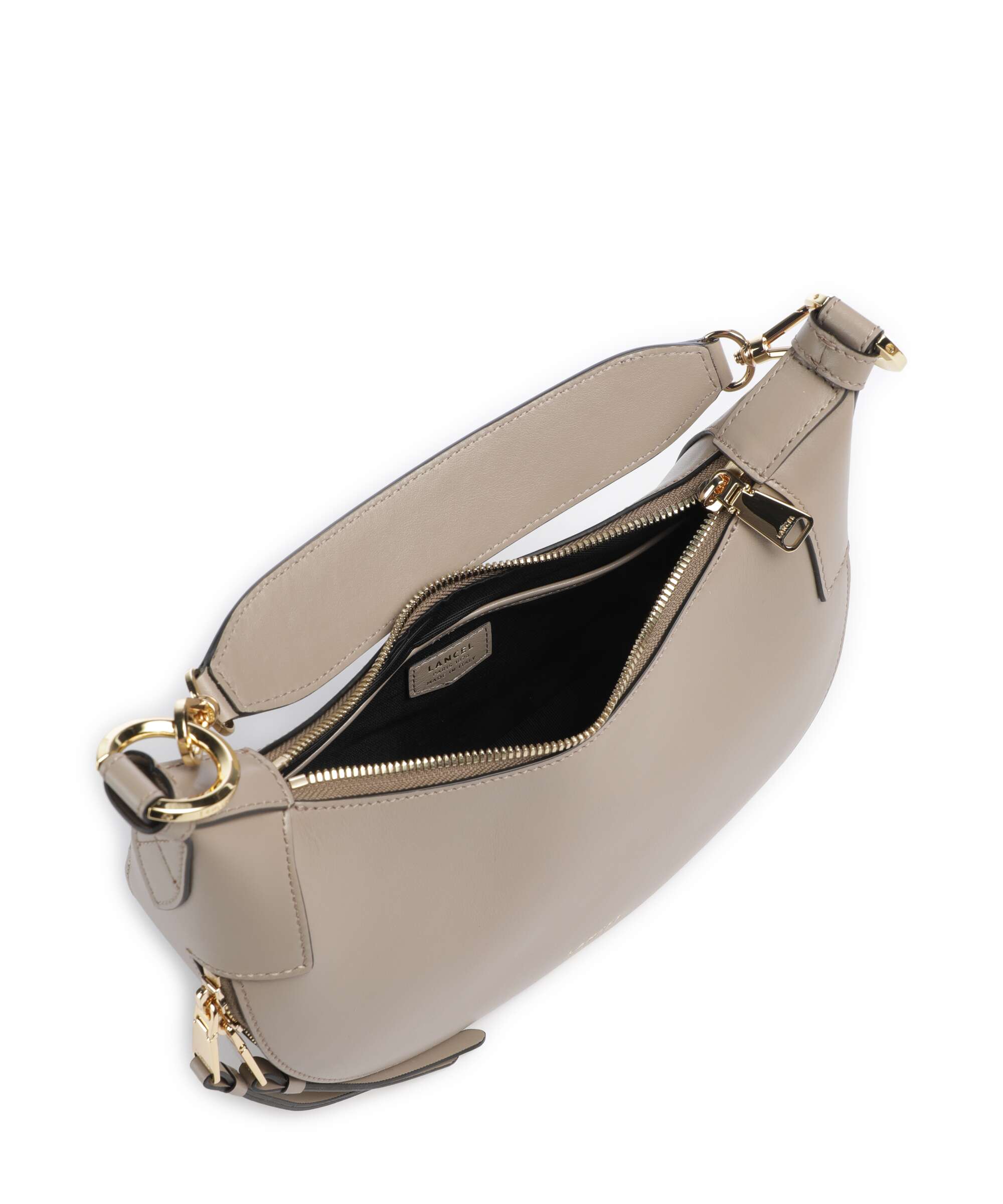 Lancel Origami S Hobo bag pebble