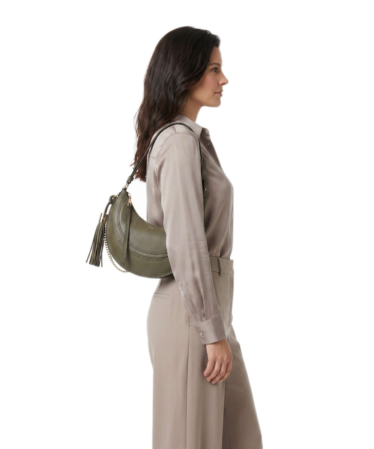 Lancel Hobohème S Shoulder bag dark khaki