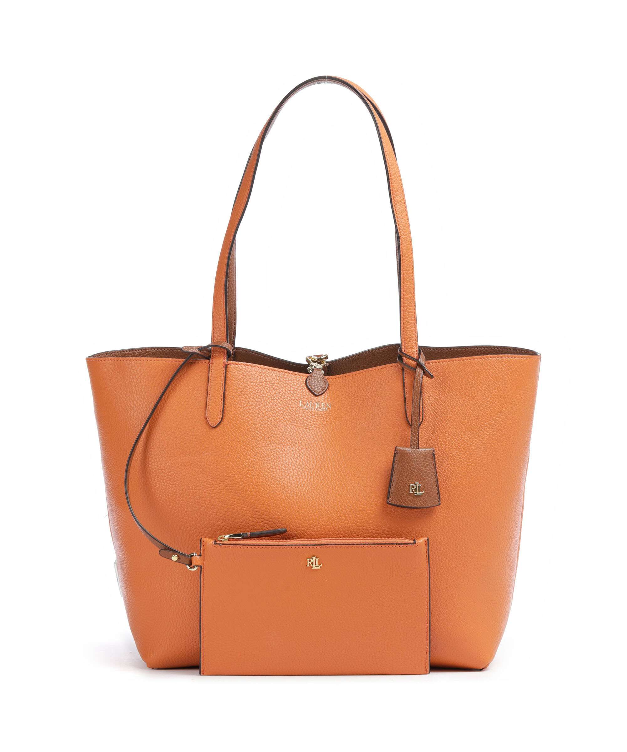 Lauren Ralph Lauren Medium Tote bag imitation leather tan/orange