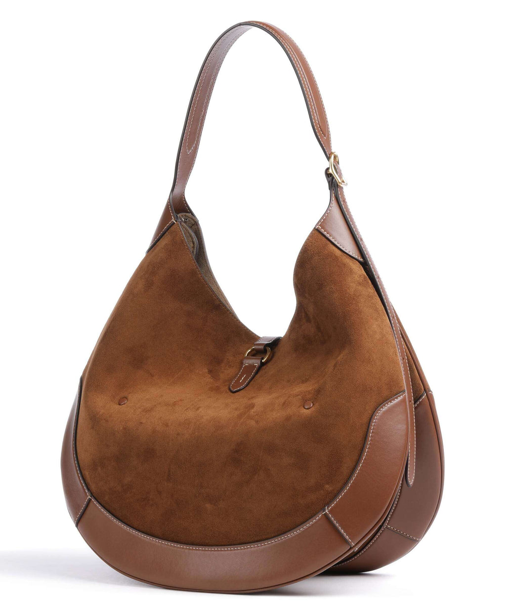 Polo Ralph Lauren ID Collection Medium Hobo bag cinnamon/cuoio