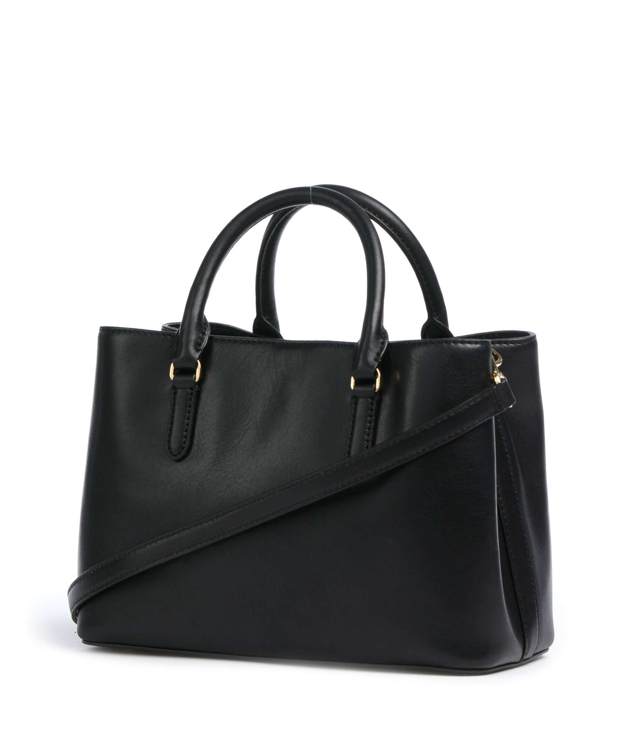 LAUREN RALPH LAUREN ブラックミュール Lauren Ralph Lauren Marcy 26 Handbag fine grain cow leather black
