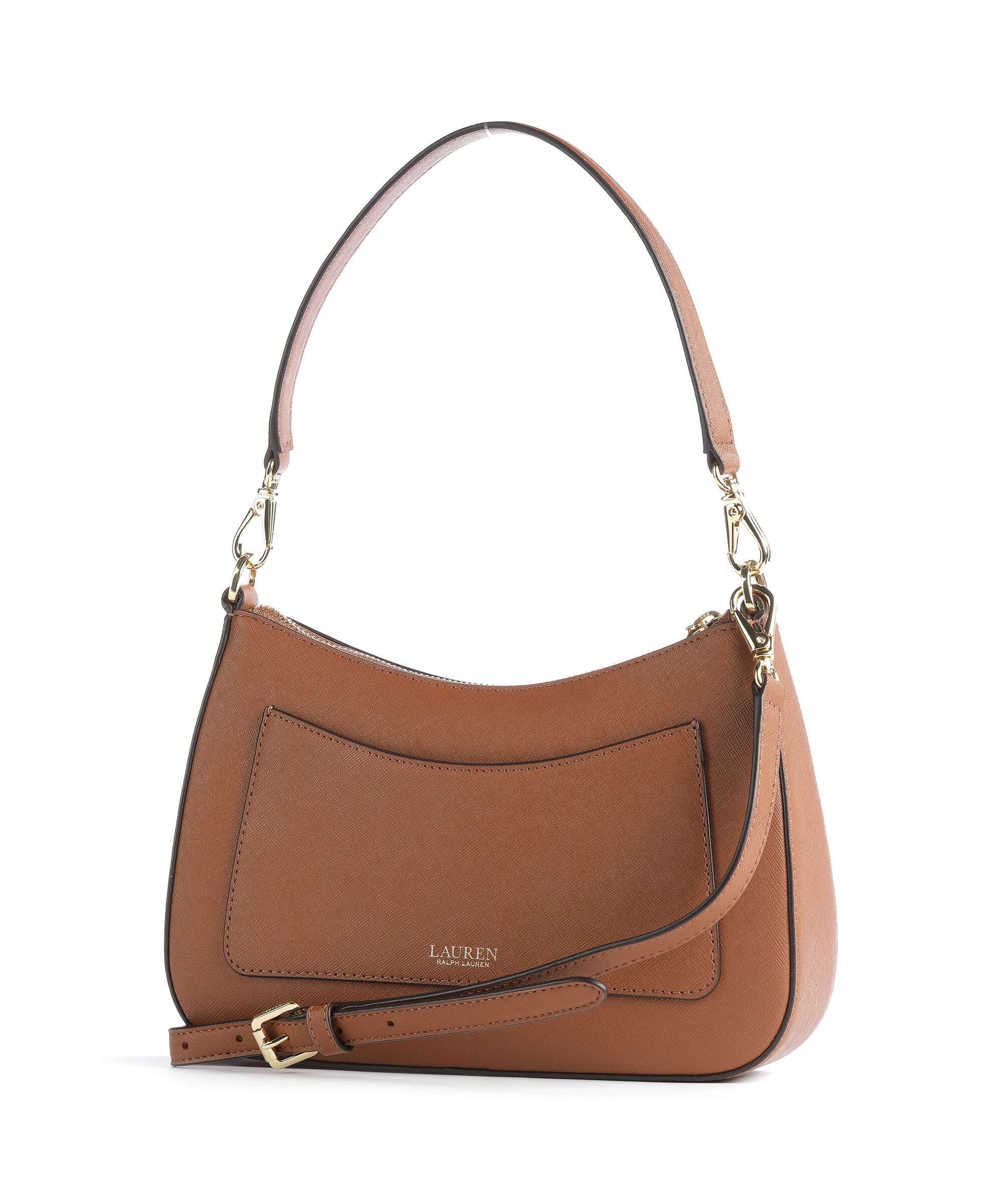 Lauren Ralph Lauren Danni 26 Shoulder bag saffiano leather tan
