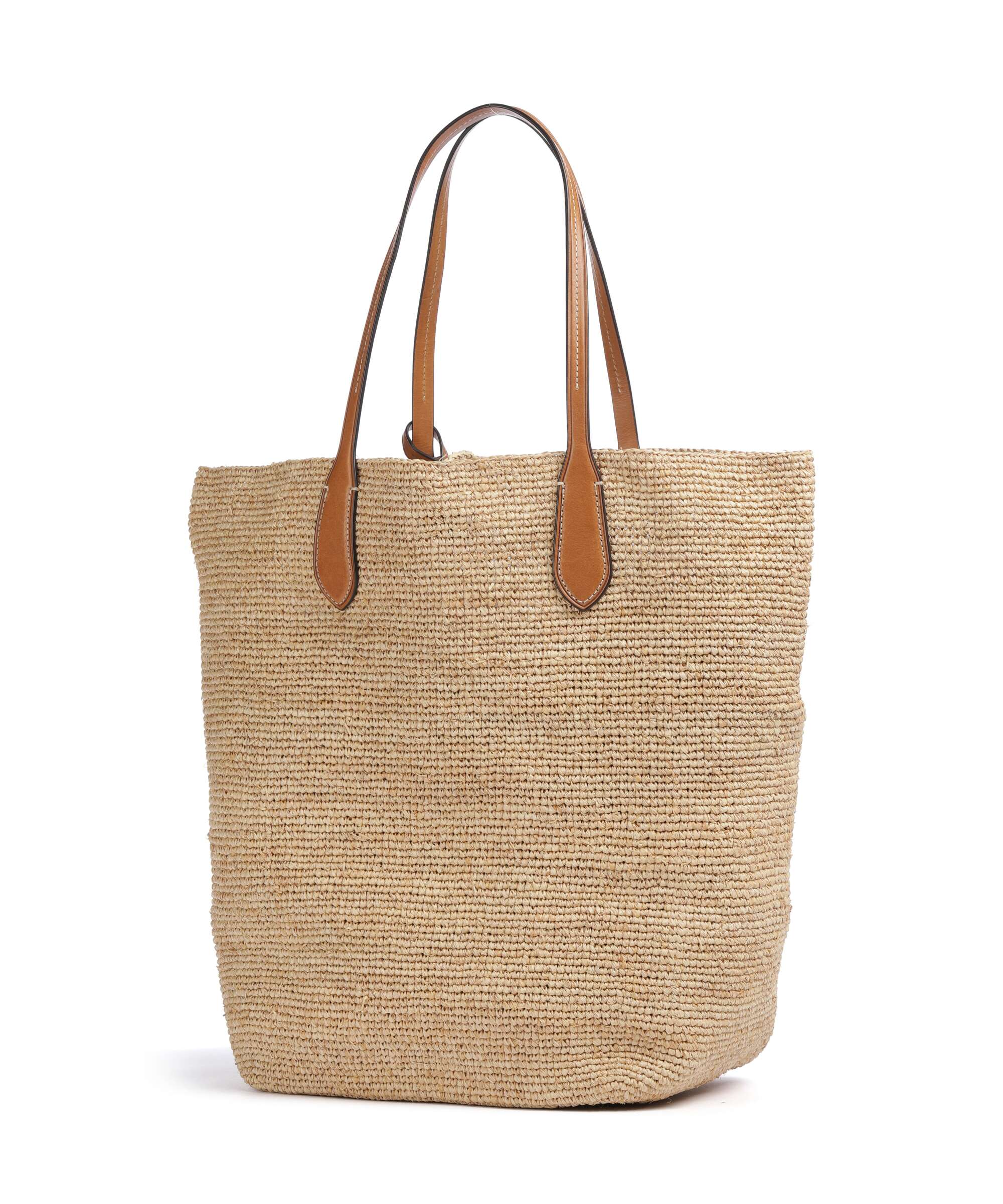 Polo Ralph Lauren Bellport Raffia Tote bag bast natural/cuoio