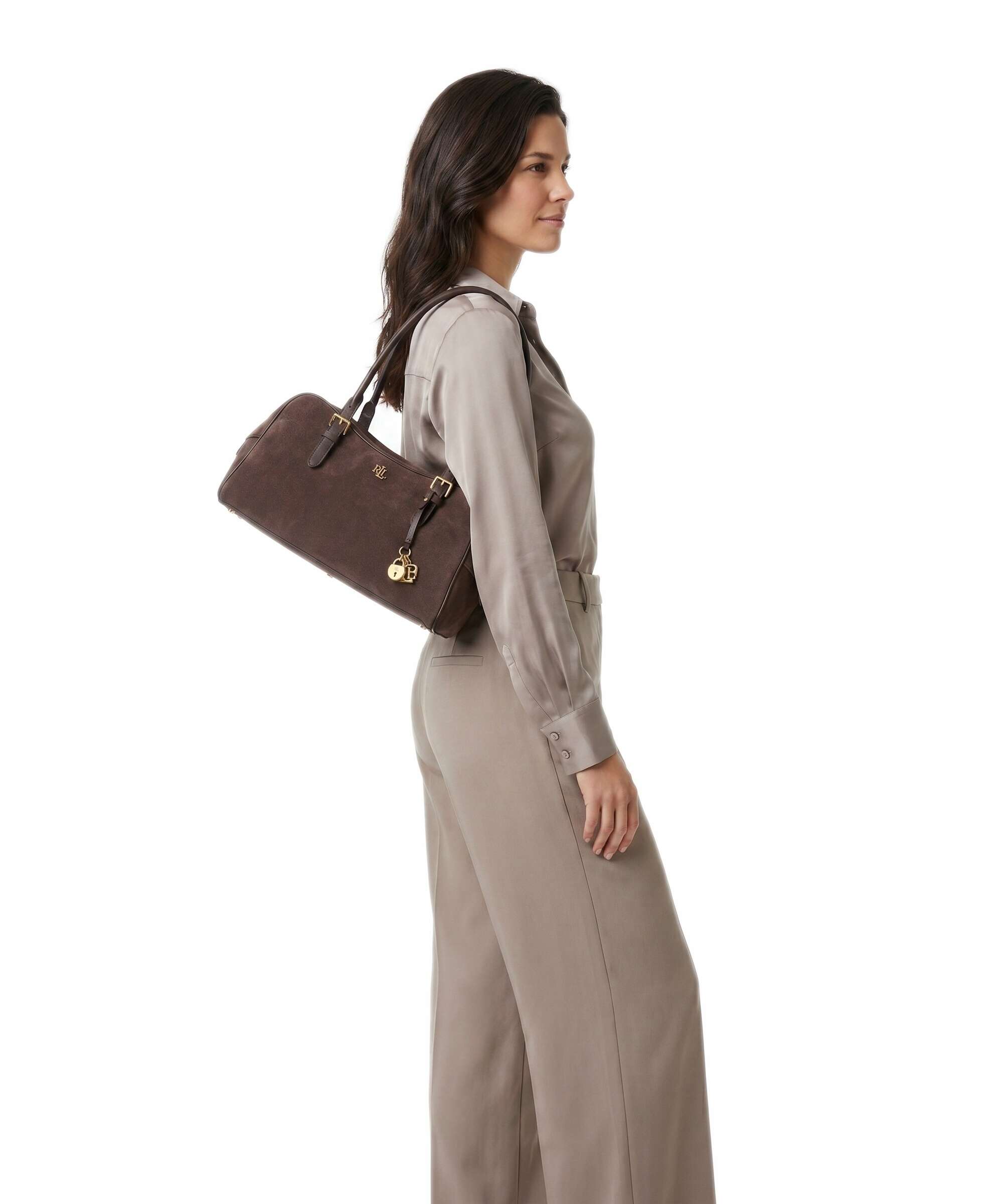 Lauren Ralph Lauren Marcy Large Shoulder bag chestnut brown