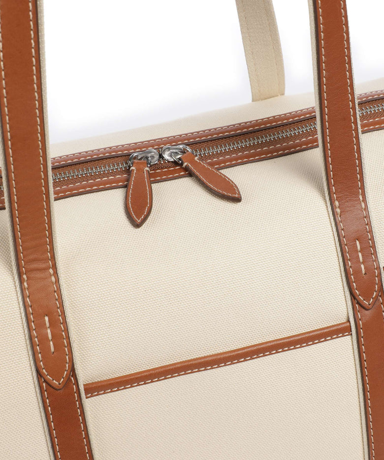 Polo Ralph Lauren Canvas Large Tote bag ecru/cuoio