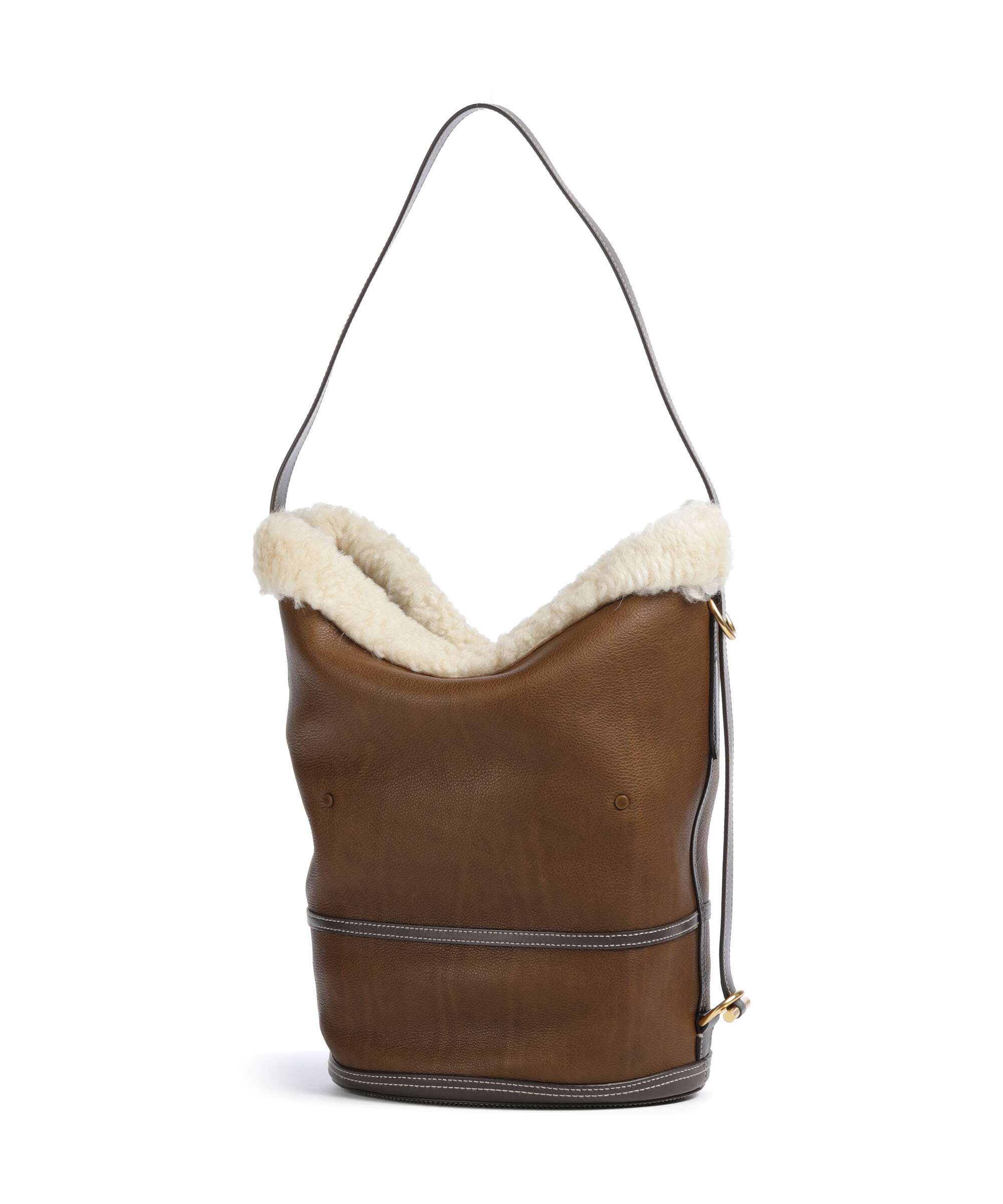 Polo Ralph Lauren Bellport Medium Bucket bag grained cow leather