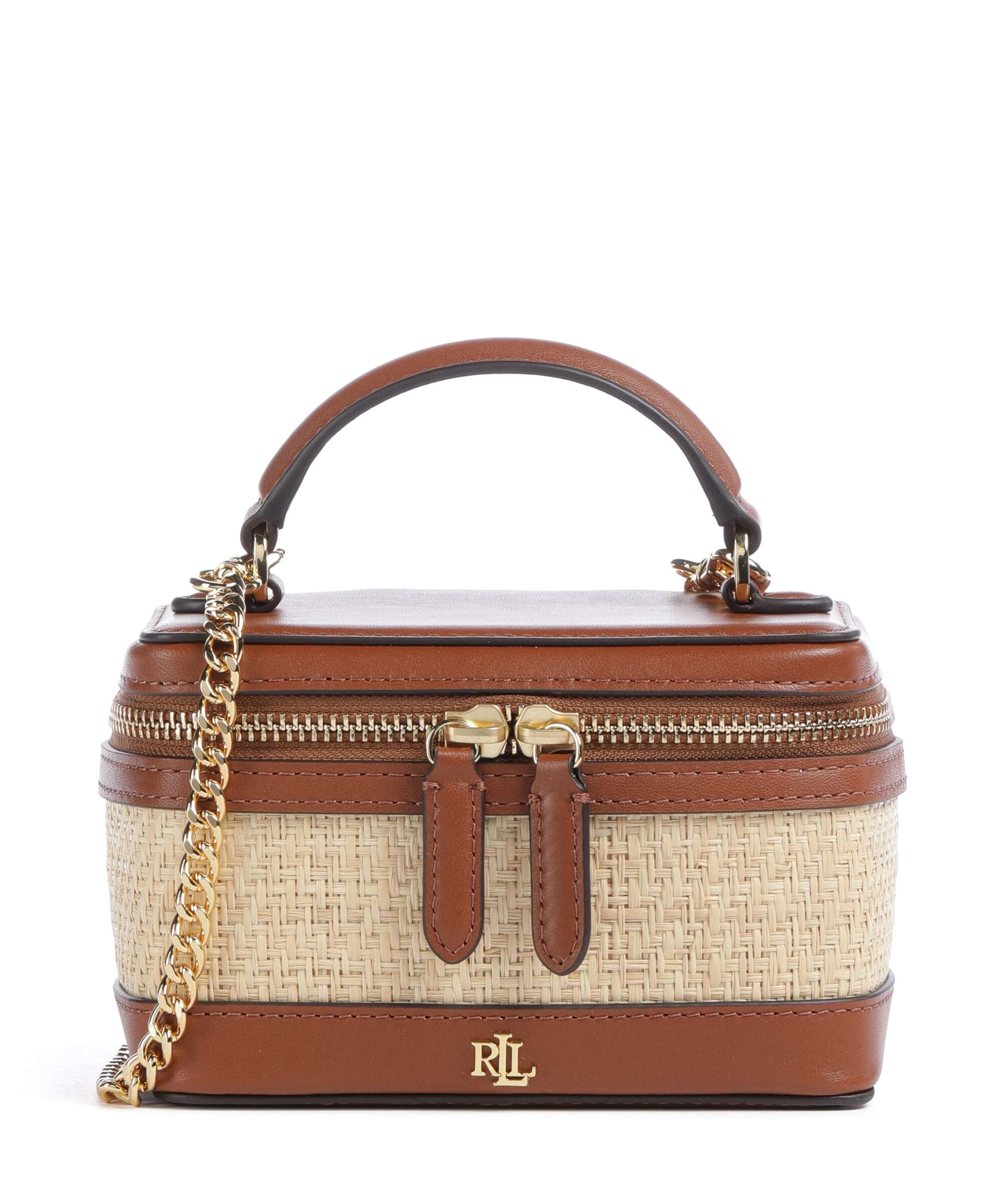 Lauren Ralph Lauren Hallee Small Crossbody bag bast, leather
