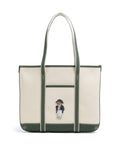 Polo Ralph Lauren Canvas Small Tote bag ecru/juniper