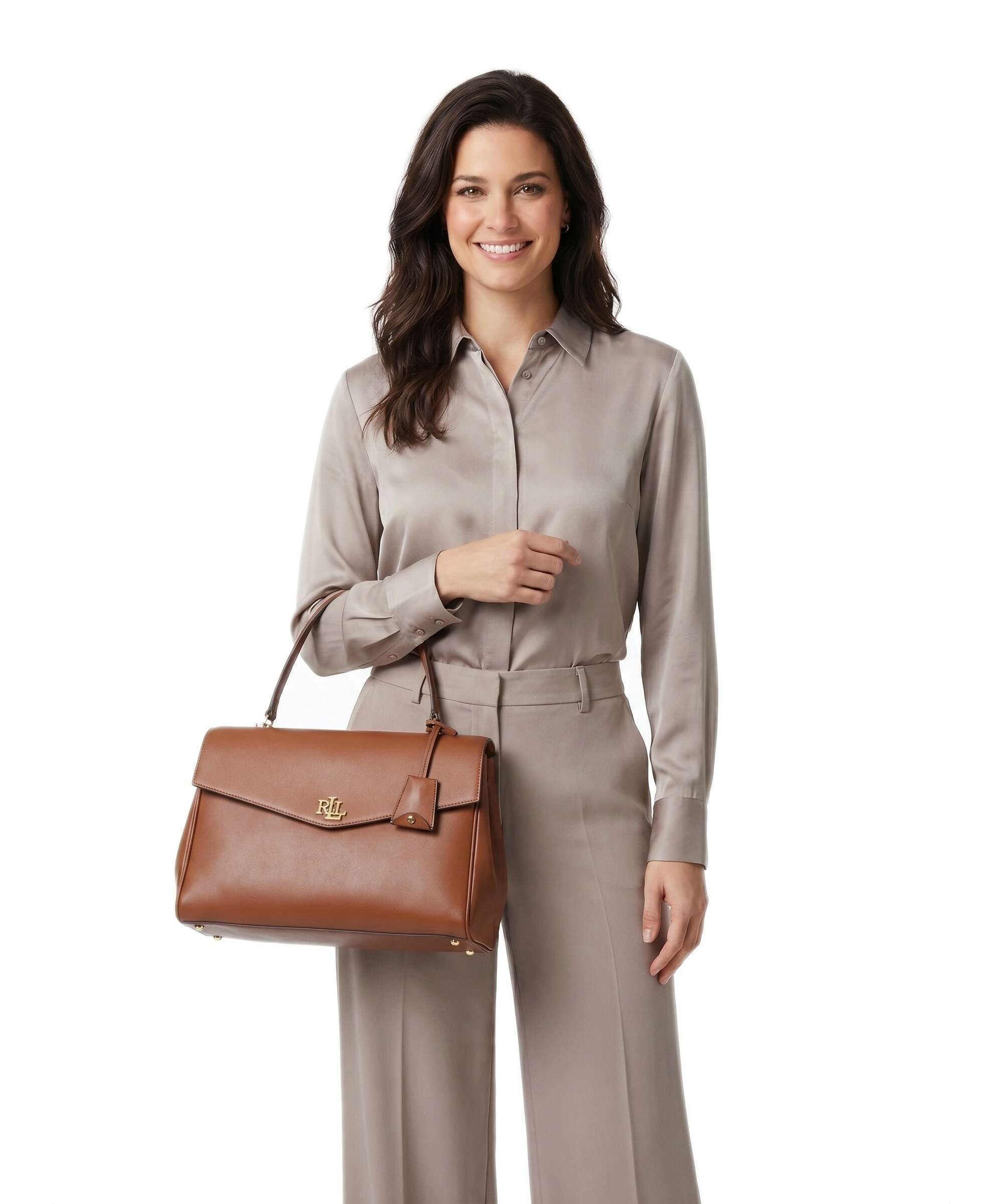 Lauren Ralph Lauren Farrah Medium Handbag lauren tan