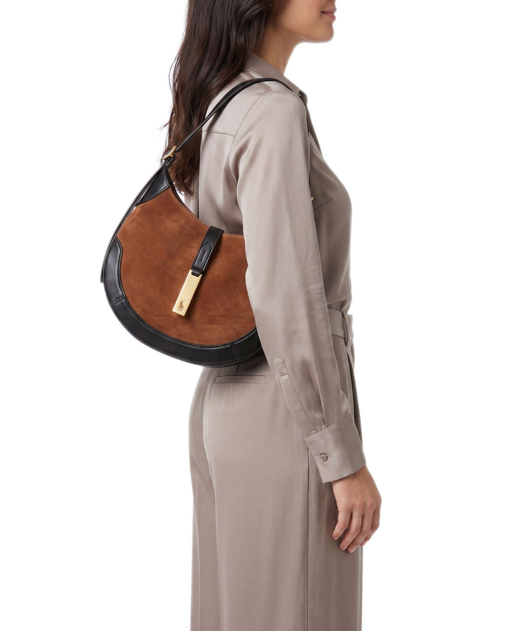 Polo Ralph Lauren ID Collection Small Hobo bag toffee/black