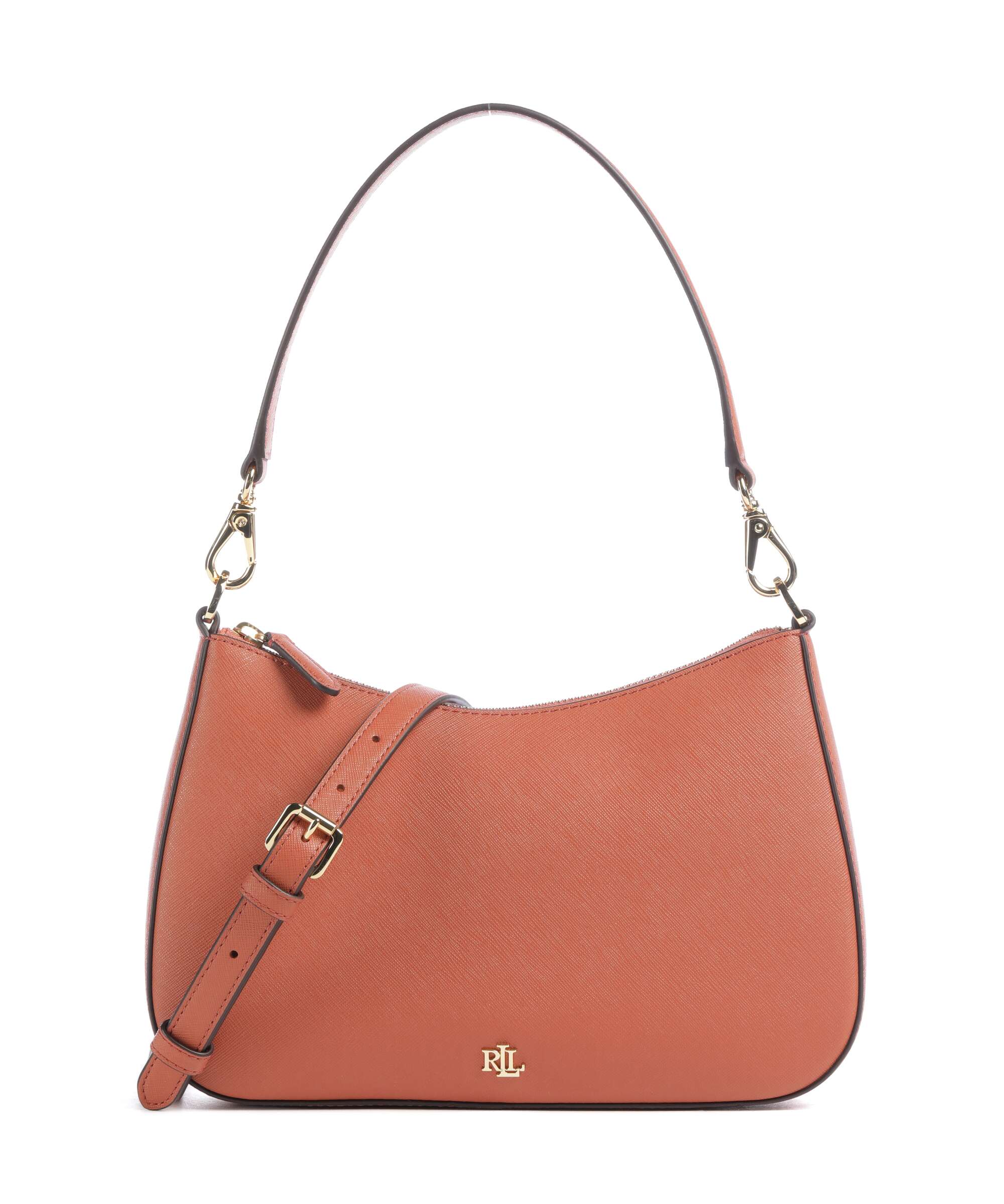 Lauren Ralph Lauren Danni 26 Shoulder bag saffiano cow leather tan