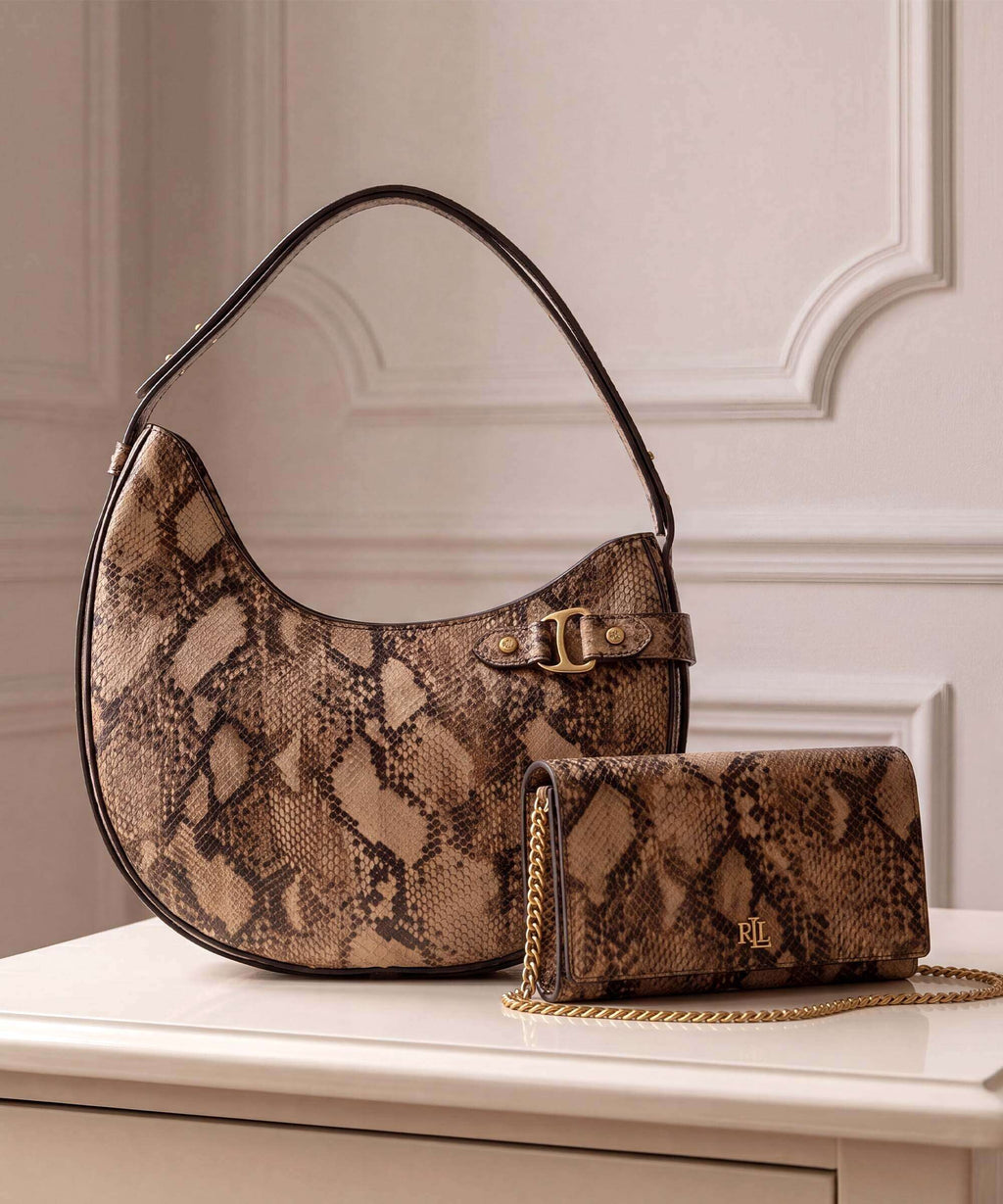 Lauren Ralph Lauren Adair II Large Wallet tan multi