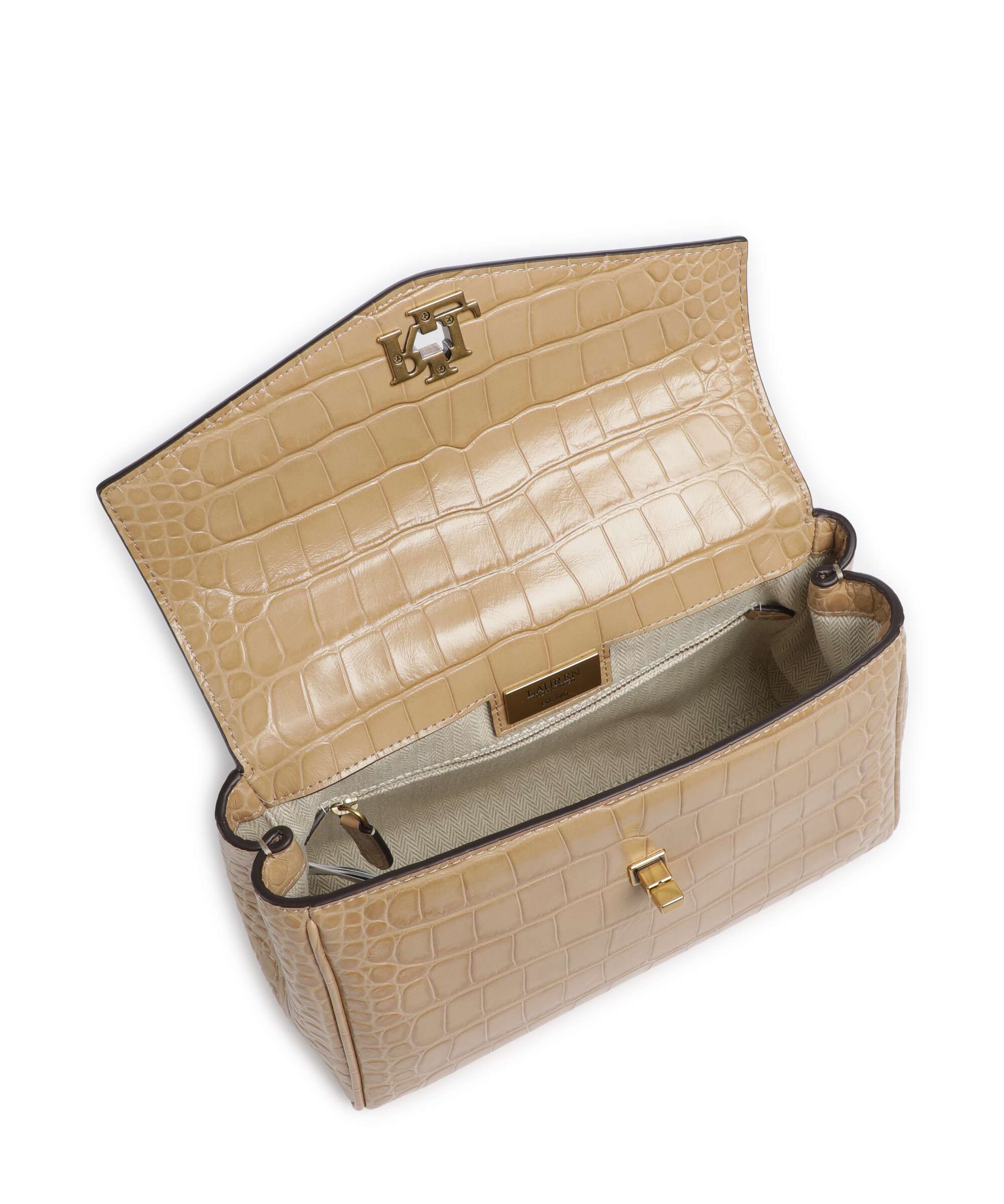 Lauren Ralph Lauren Farrah Small Handbag tan