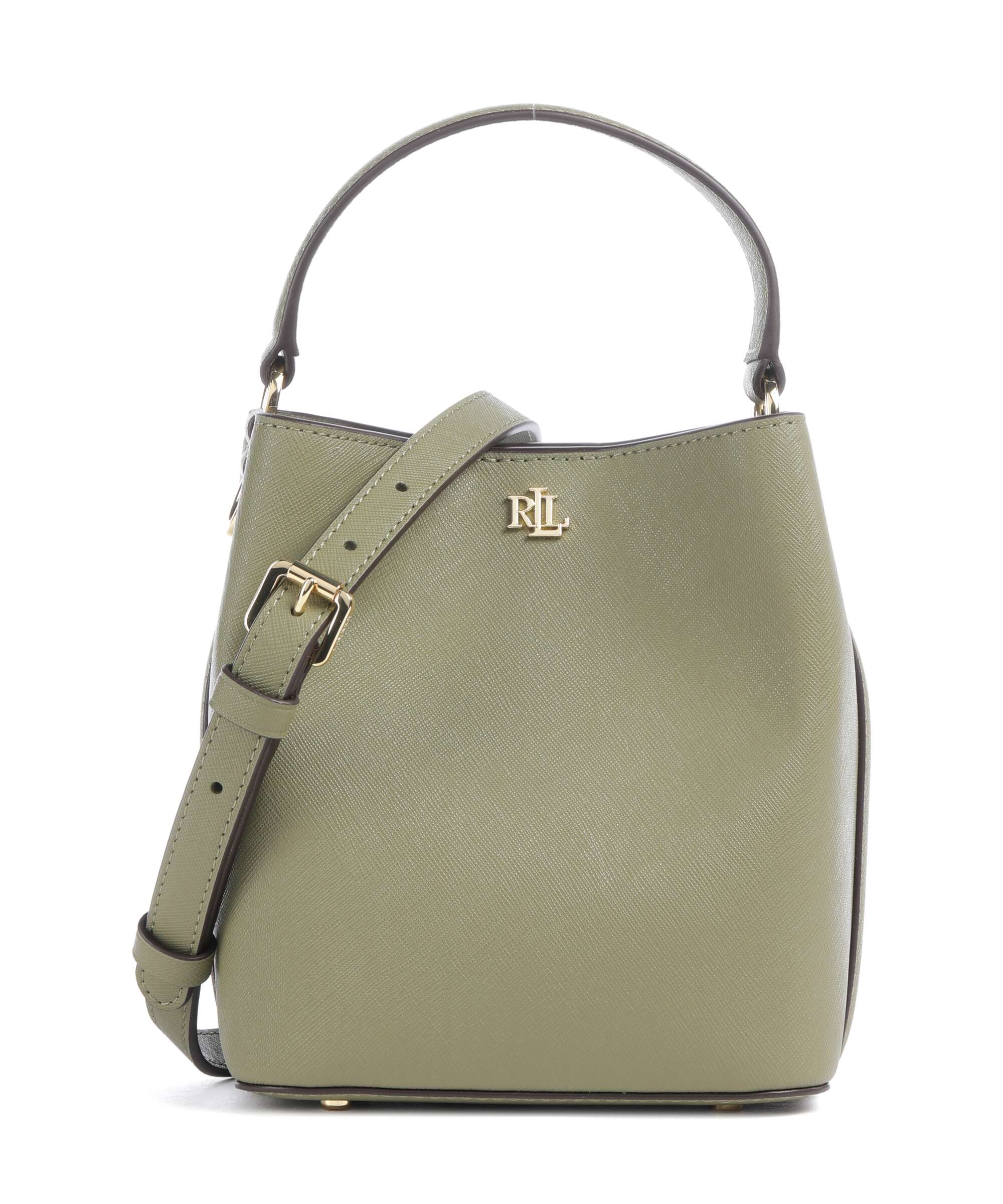 Lauren Ralph Lauren Reese Small Bucket bag saffiano leather red