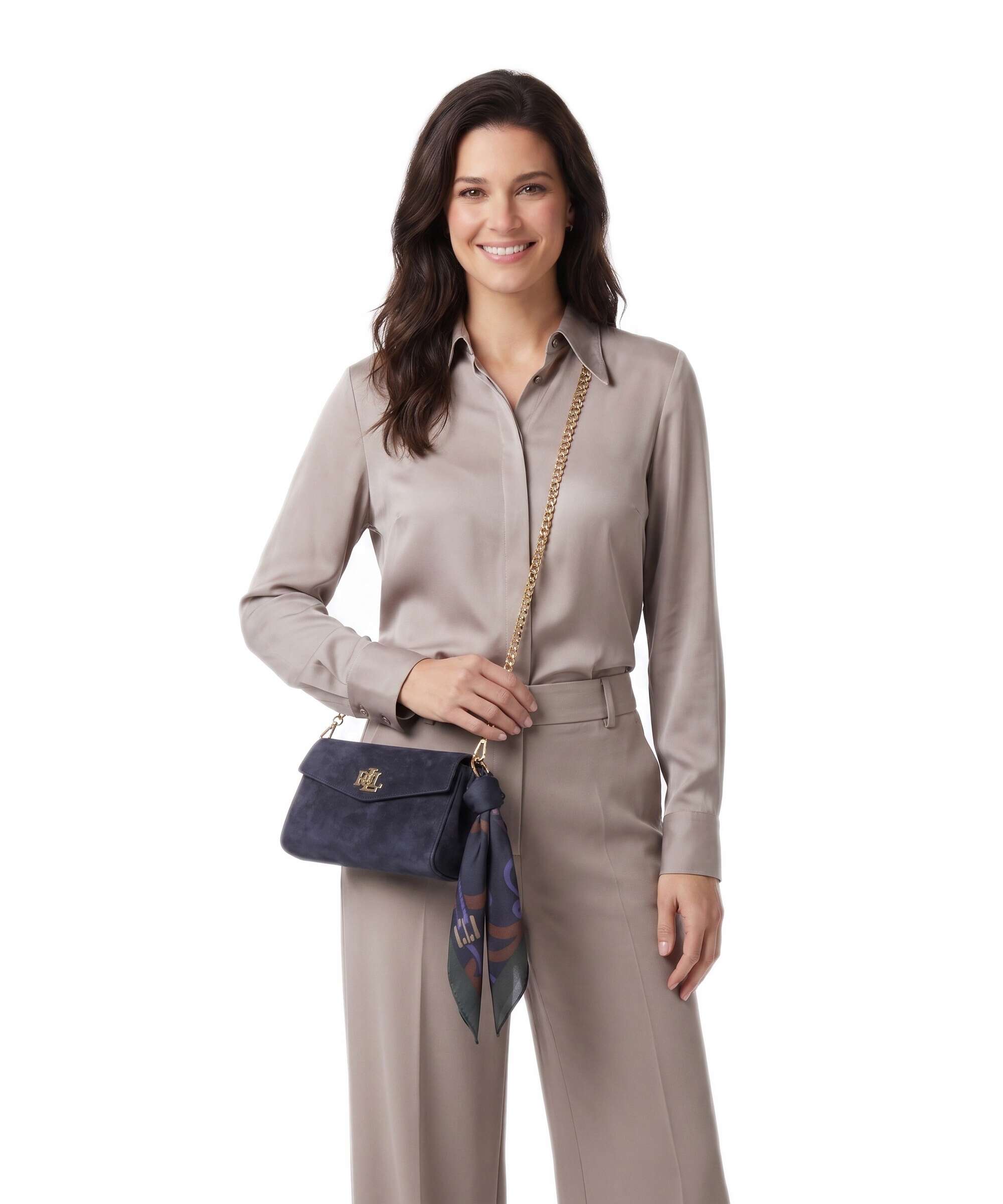 Lauren Ralph Lauren Tanner Large Crossbody bag lauren navy/urban bltng/navy multi