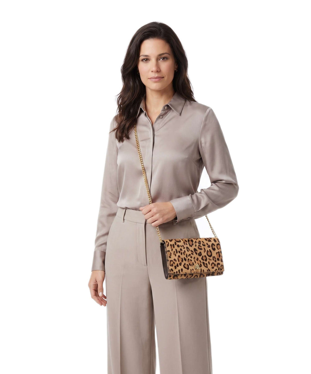 Lauren Ralph Lauren Adair II Large Wallet modern leopard/chestnut brown