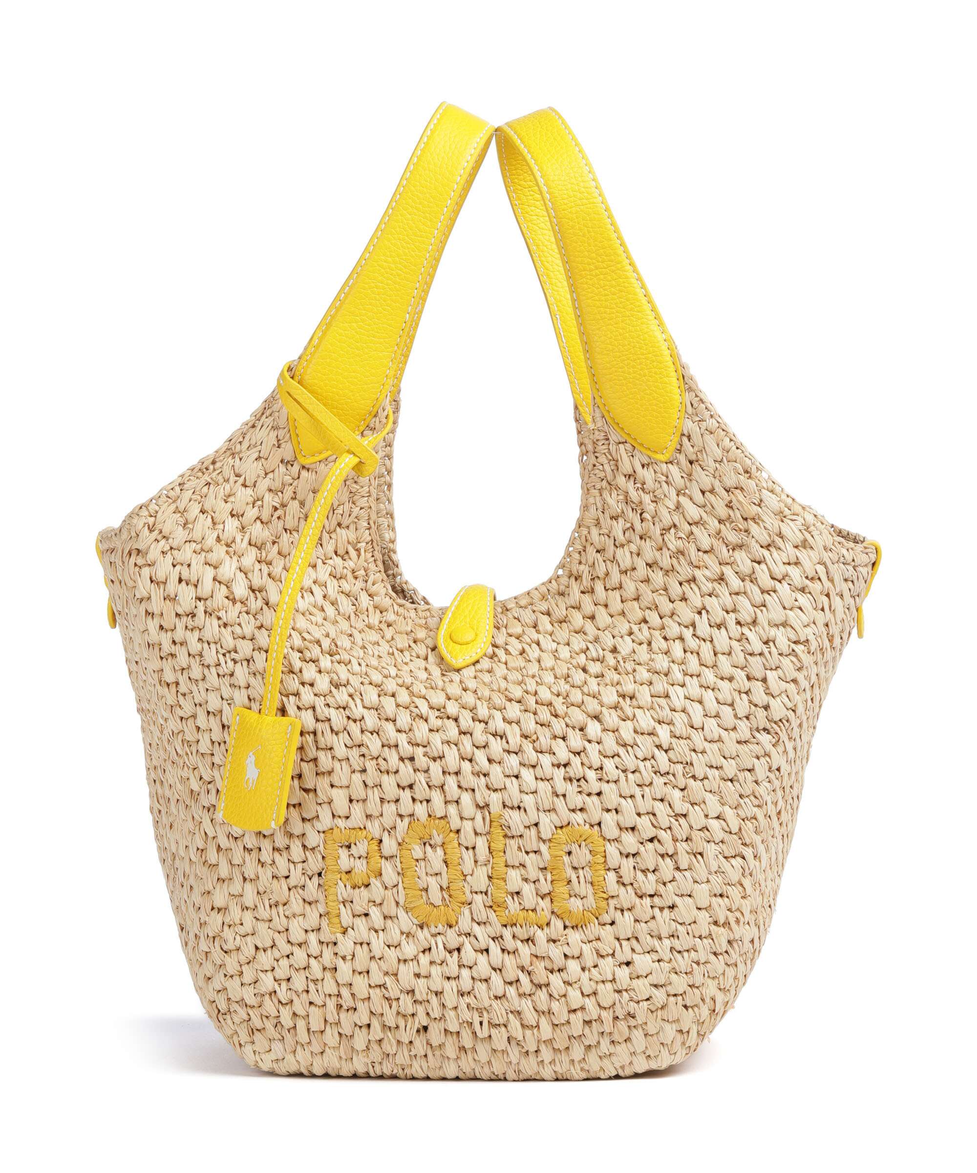 Polo Ralph Lauren Play Medium Handbag bast natural/canary yellow