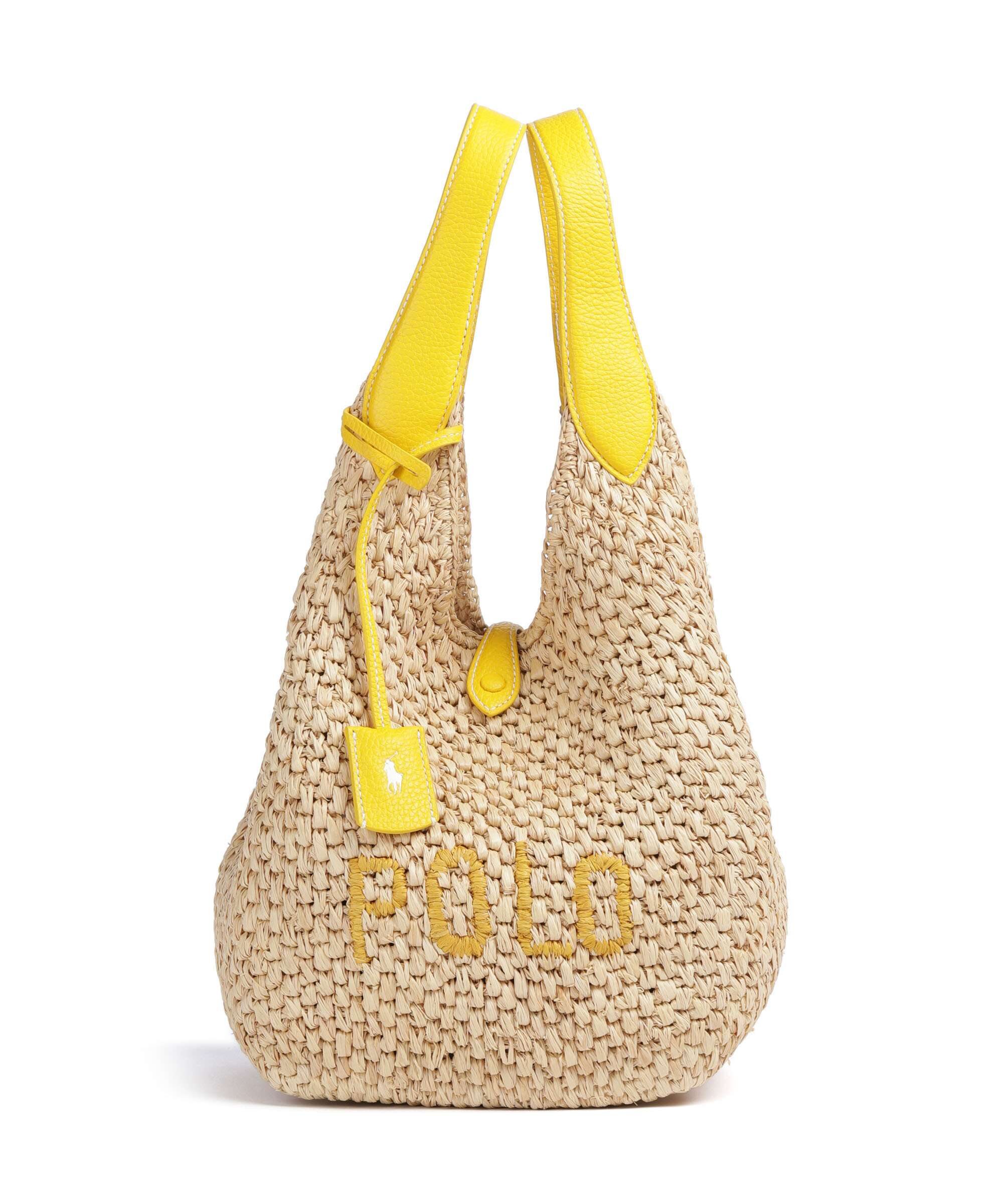 Polo Ralph Lauren Play Medium Handbag bast natural/canary yellow