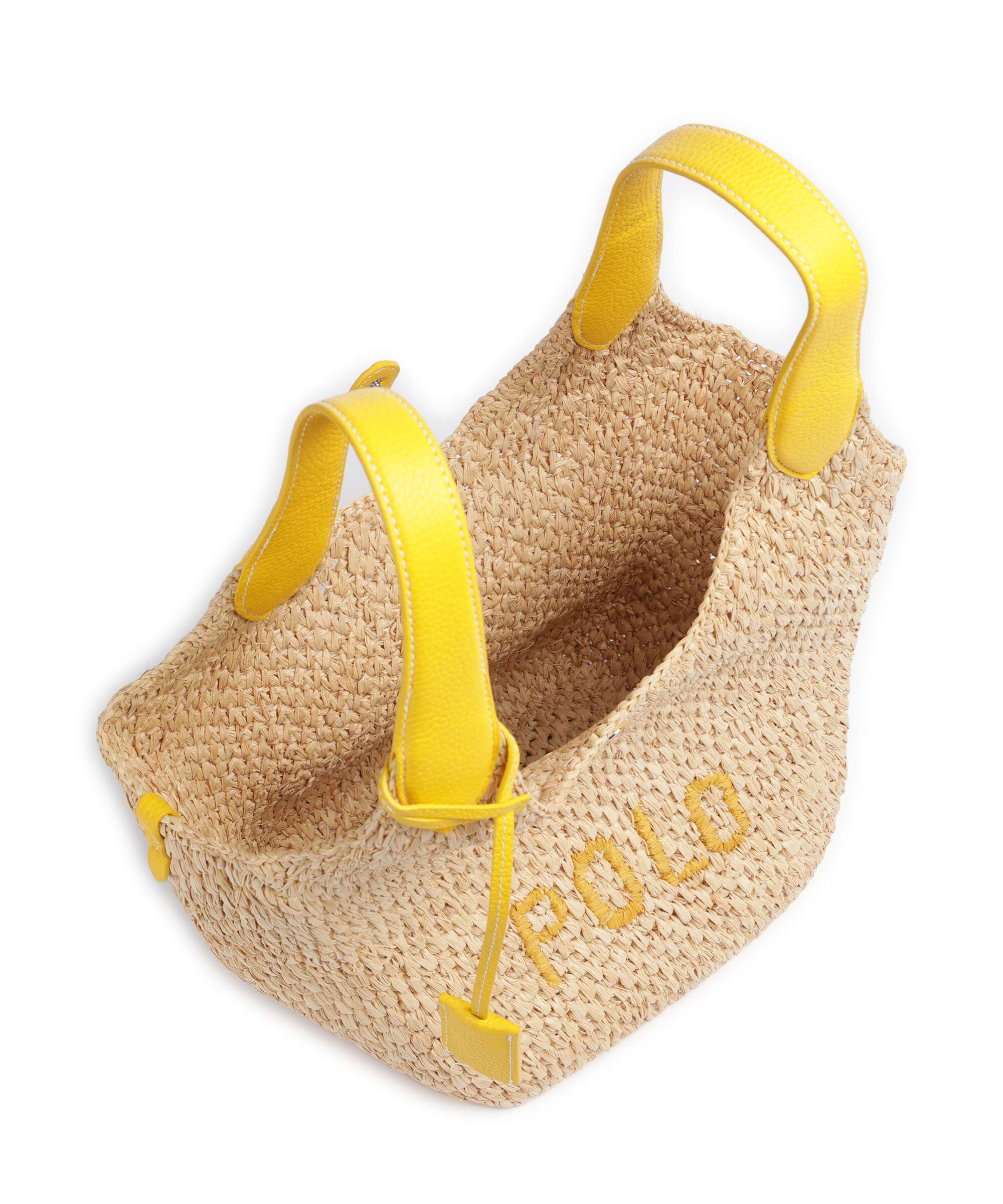 Polo Ralph Lauren Play Medium Handbag bast natural/canary yellow