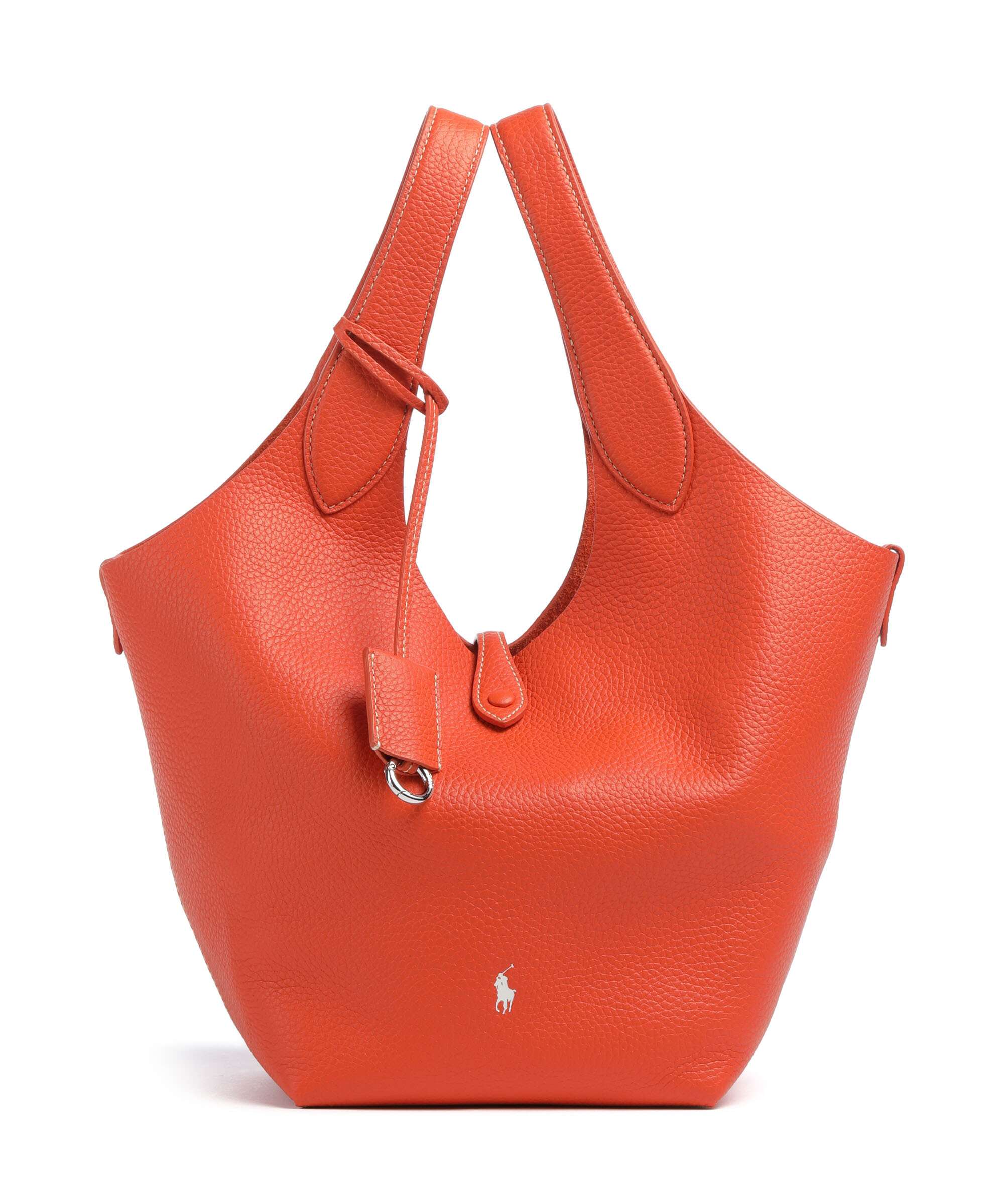 Polo Ralph Lauren Play Medium Handbag grained cow leather sunset