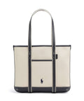 Polo Ralph Lauren Canvas Small Tote bag ecru/navy