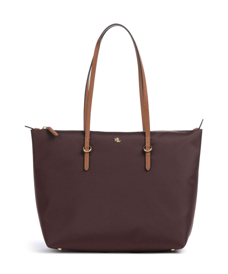 Lauren Ralph Lauren Keaton 26 Tote bag dark garnet/lauren tan