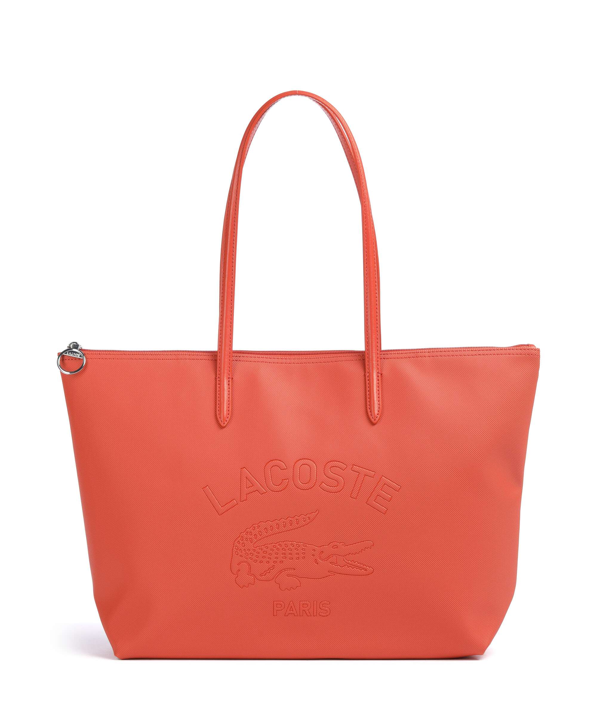 Lacoste L.12.12 Concept Tote bag soft synthetic croco/burnt