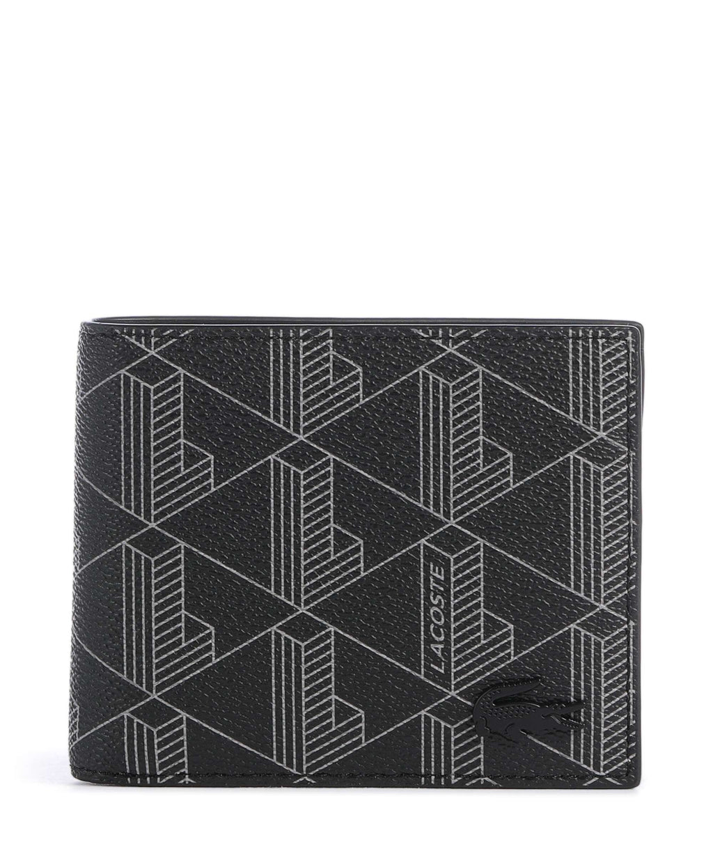 Lacoste The Blend Wallet monogram noir/gris
