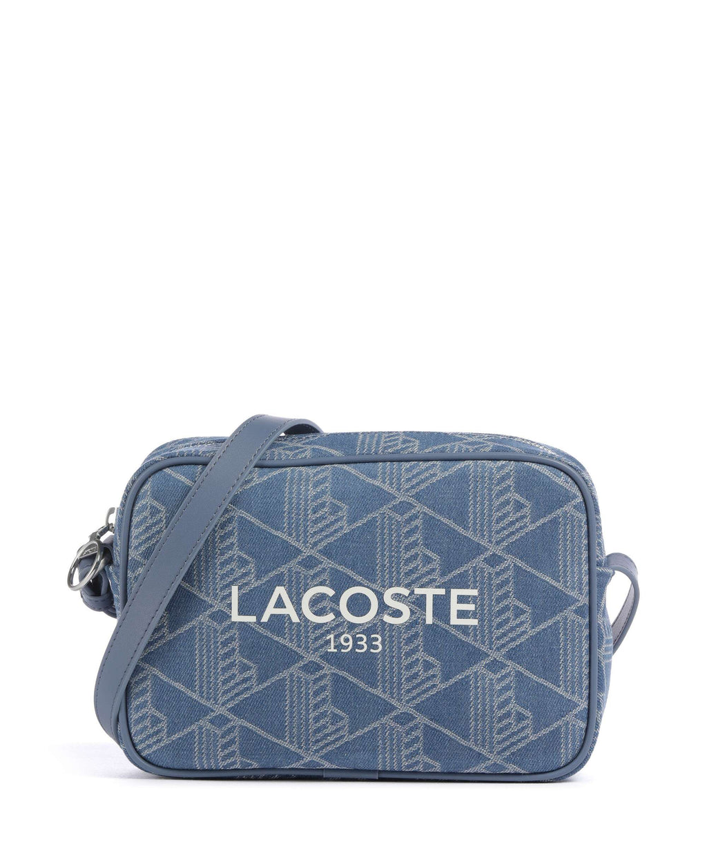 Lacoste Heritage Jacquard Crossbody bag denim