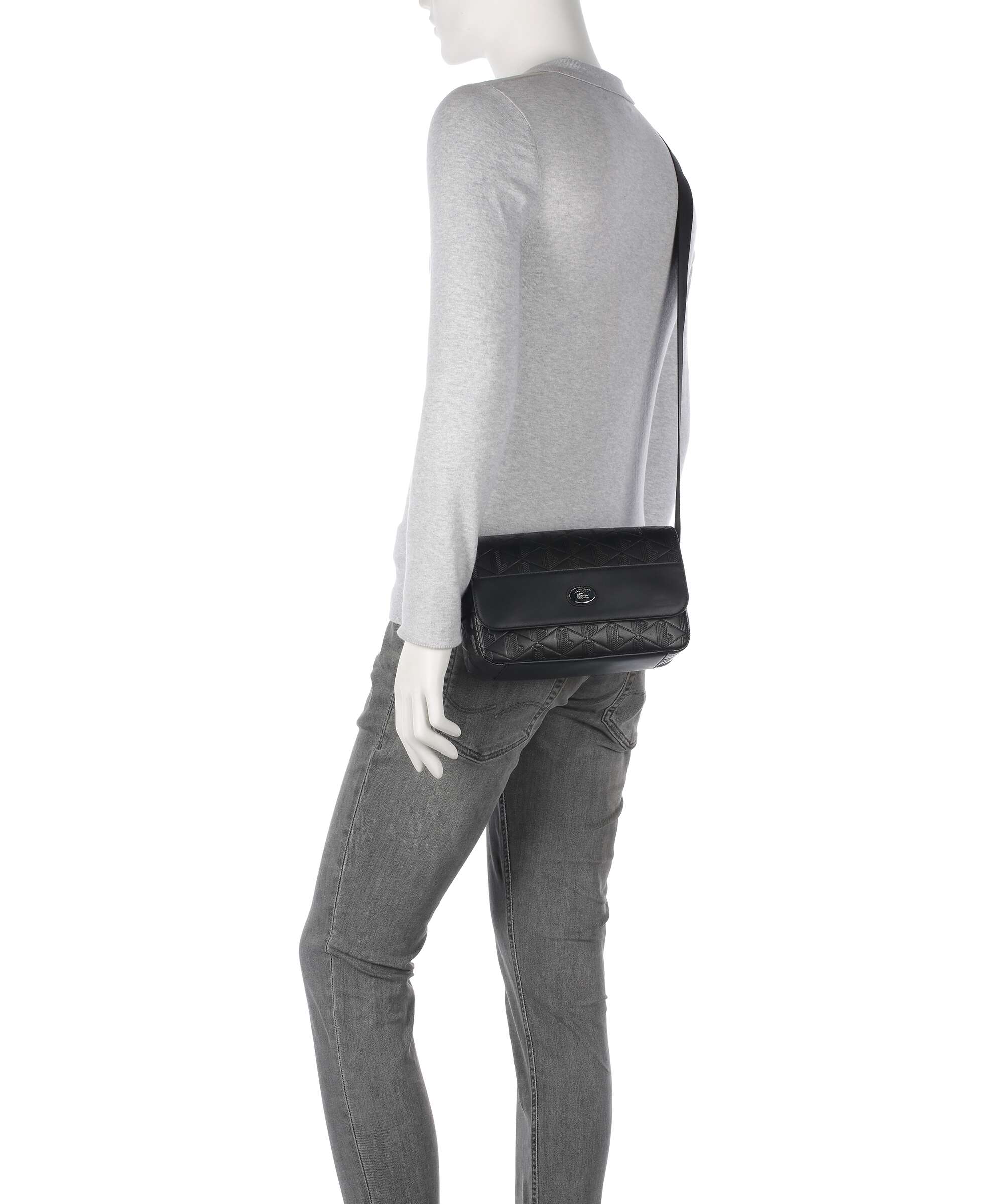 Lacoste Nomogramme Crossbody bag noir