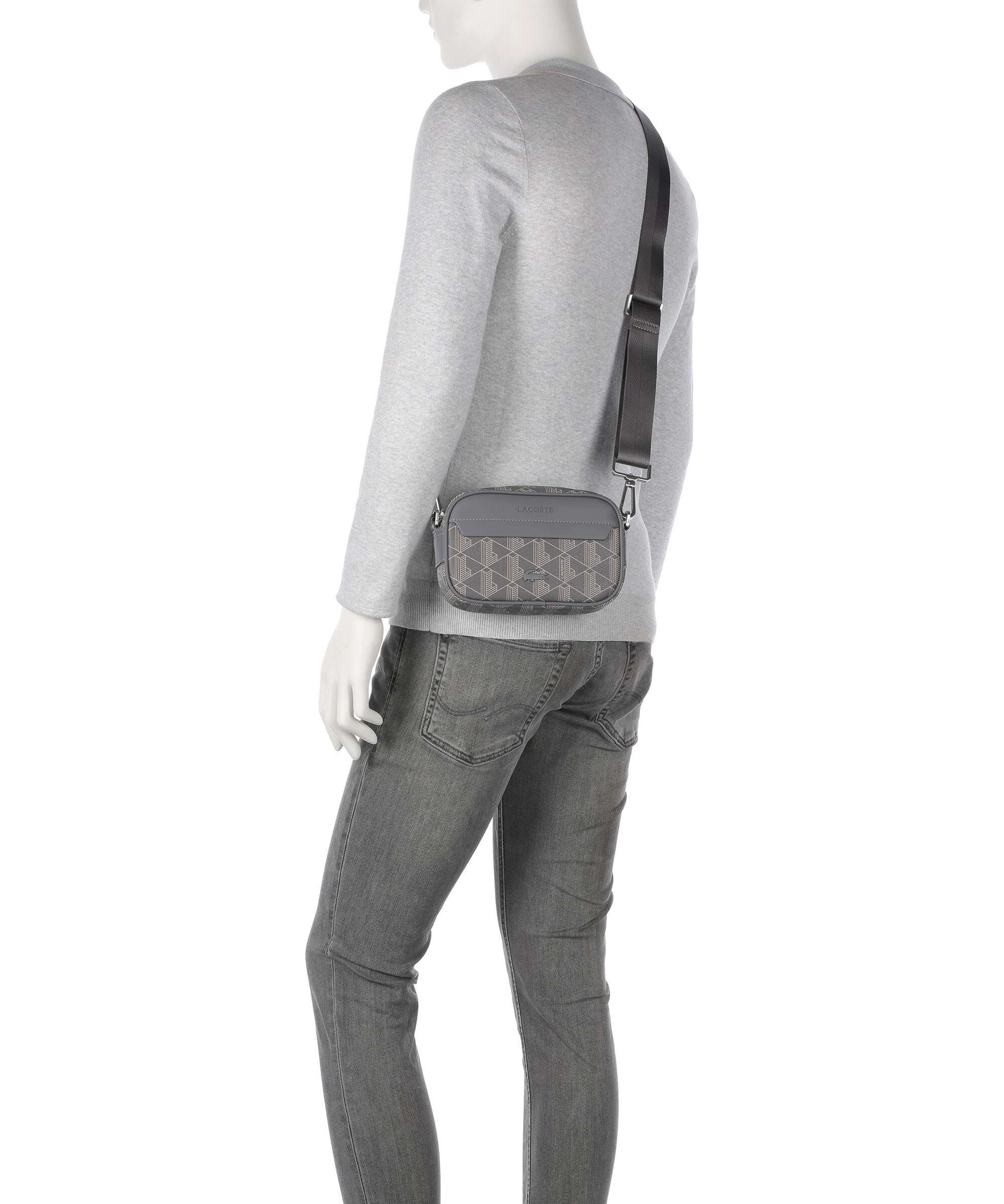Lacoste The Blend Crossbody bag soft synthetic mono castlerock